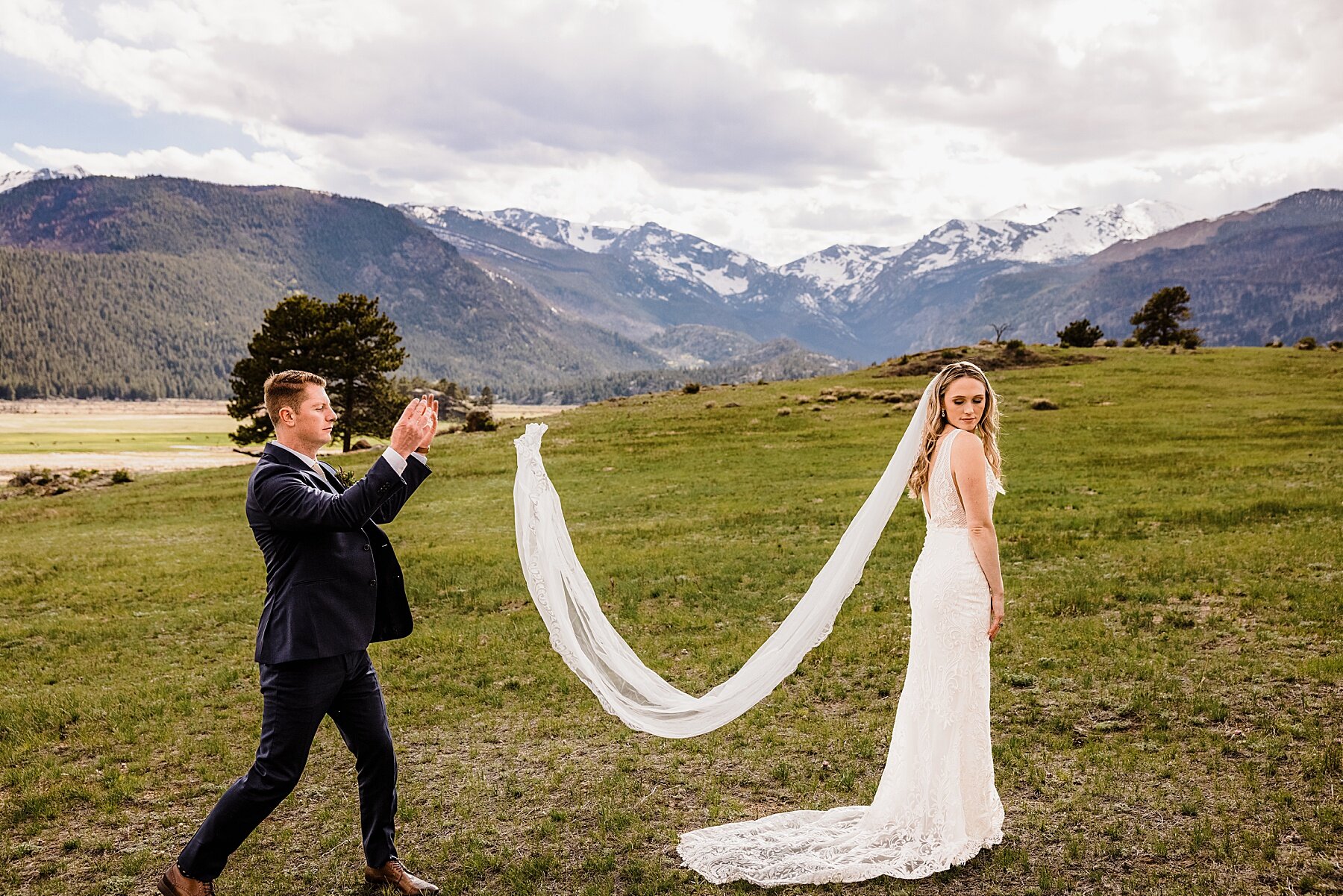 Rocky Mountain National Park Elopement at 3M Curve and Bear Lake