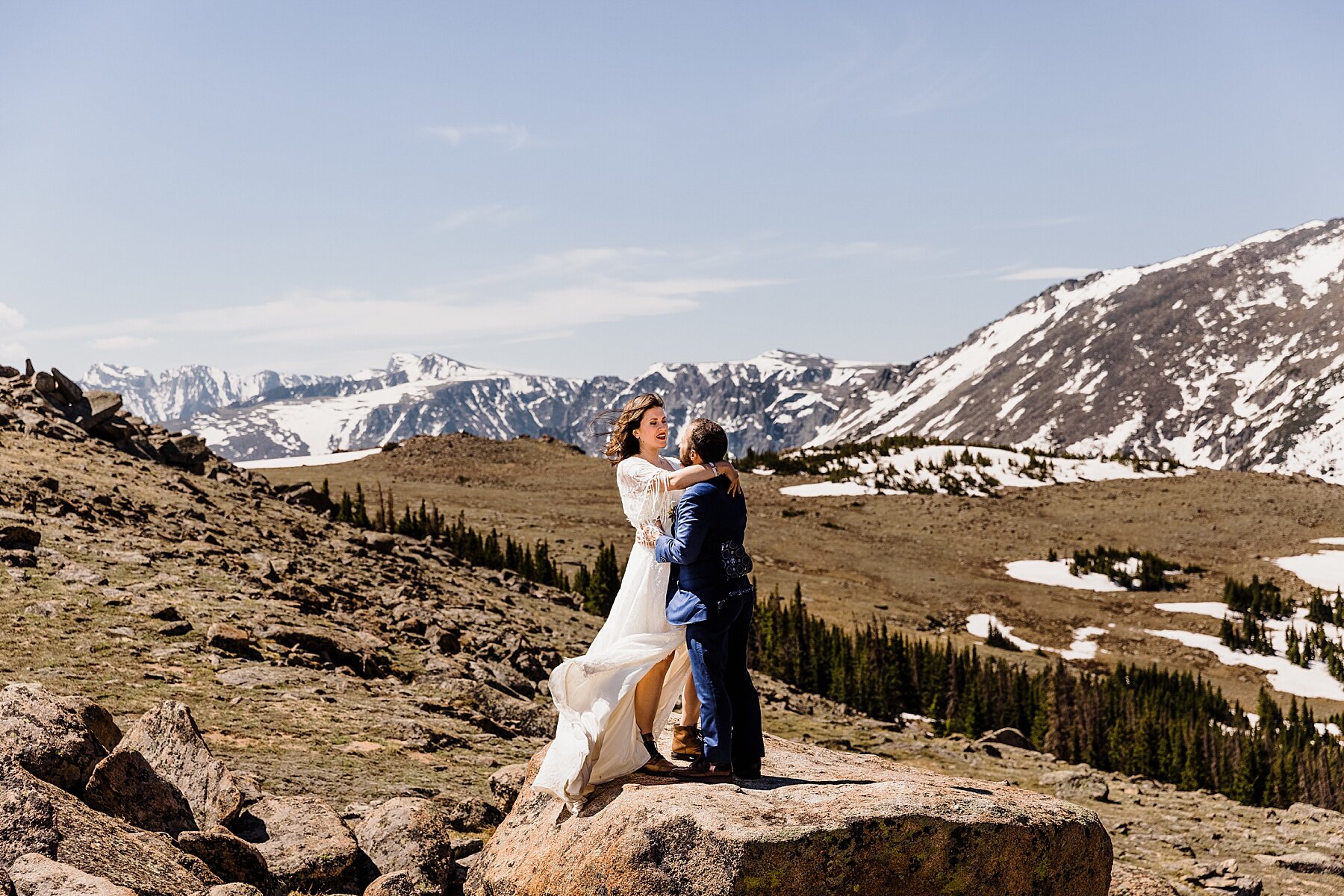 Sunrise Elopement at Hidden Valley in Rocky Mountain National Pa