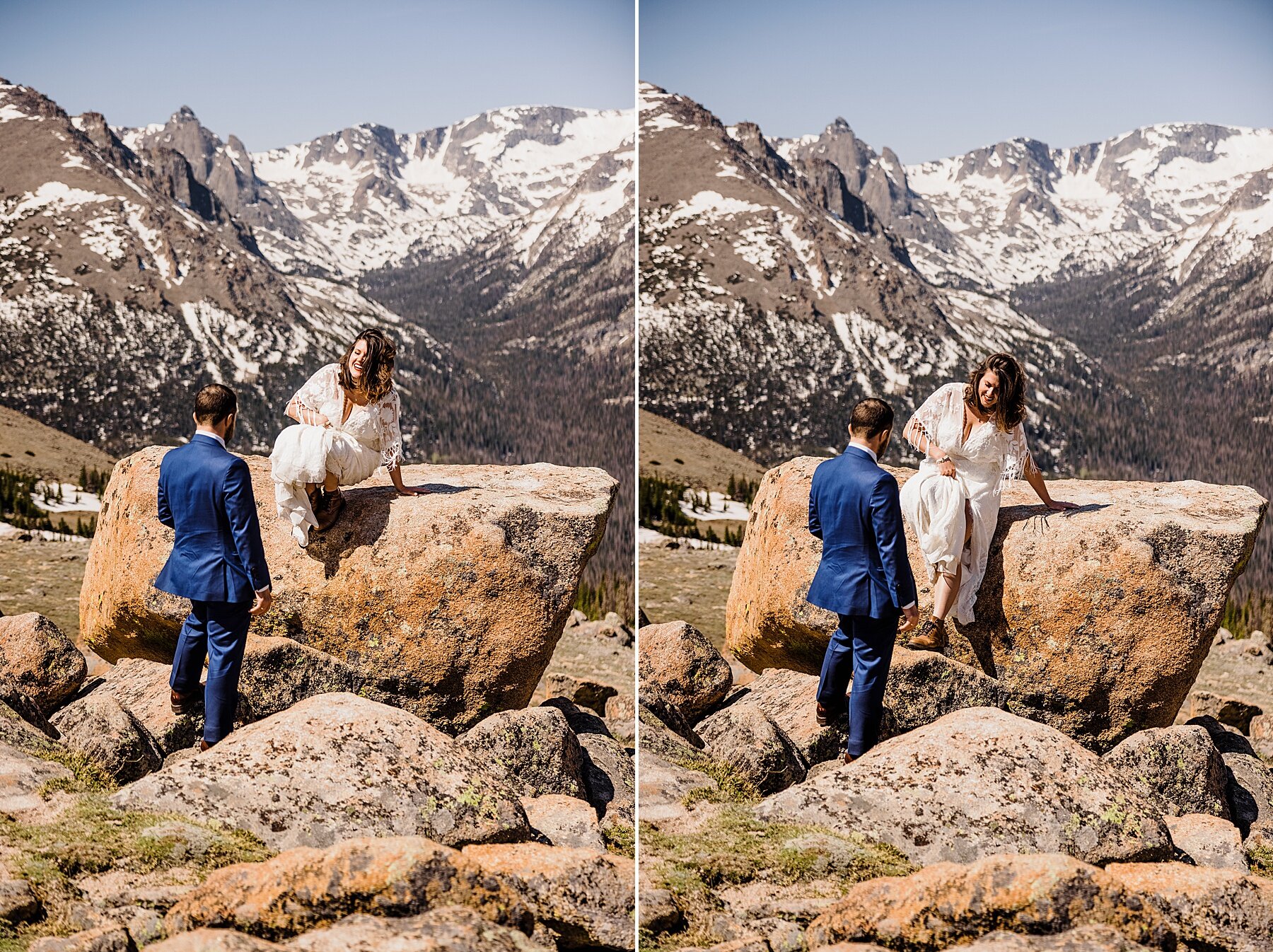 Sunrise Elopement at Hidden Valley in Rocky Mountain National Pa