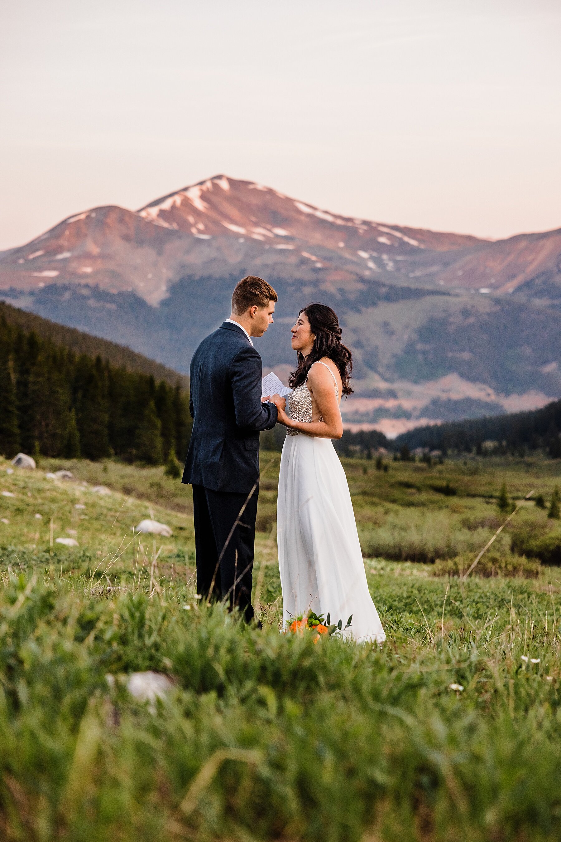 Colorado Sunrise Hiking Elopement