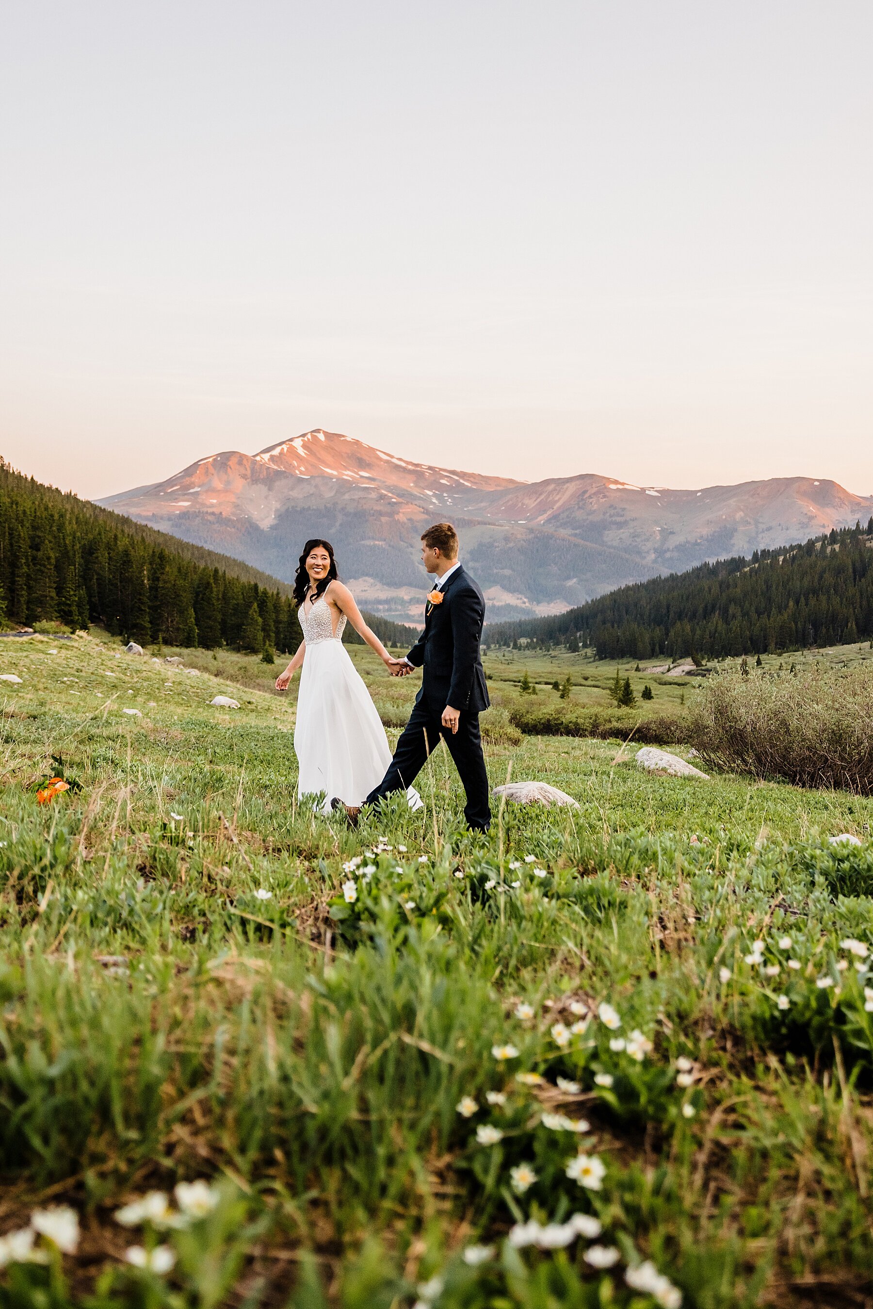 Colorado Sunrise Hiking Elopement