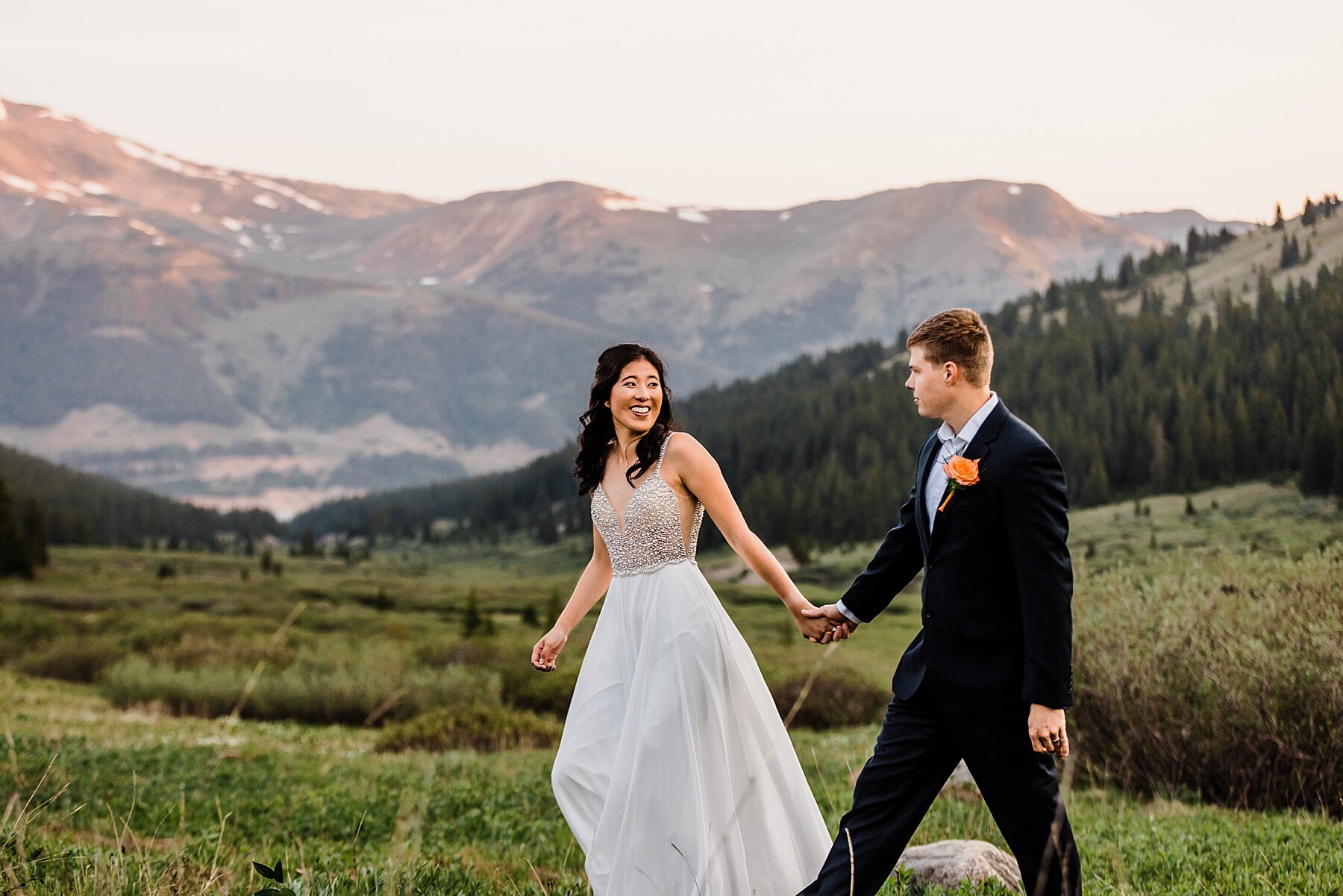 Colorado Sunrise Hiking Elopement