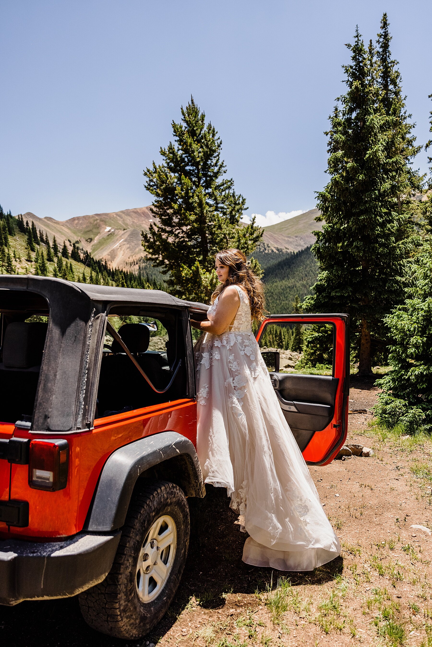 Elopement in Breckenridge, Colorado | Off-road Jeep Elopement | 