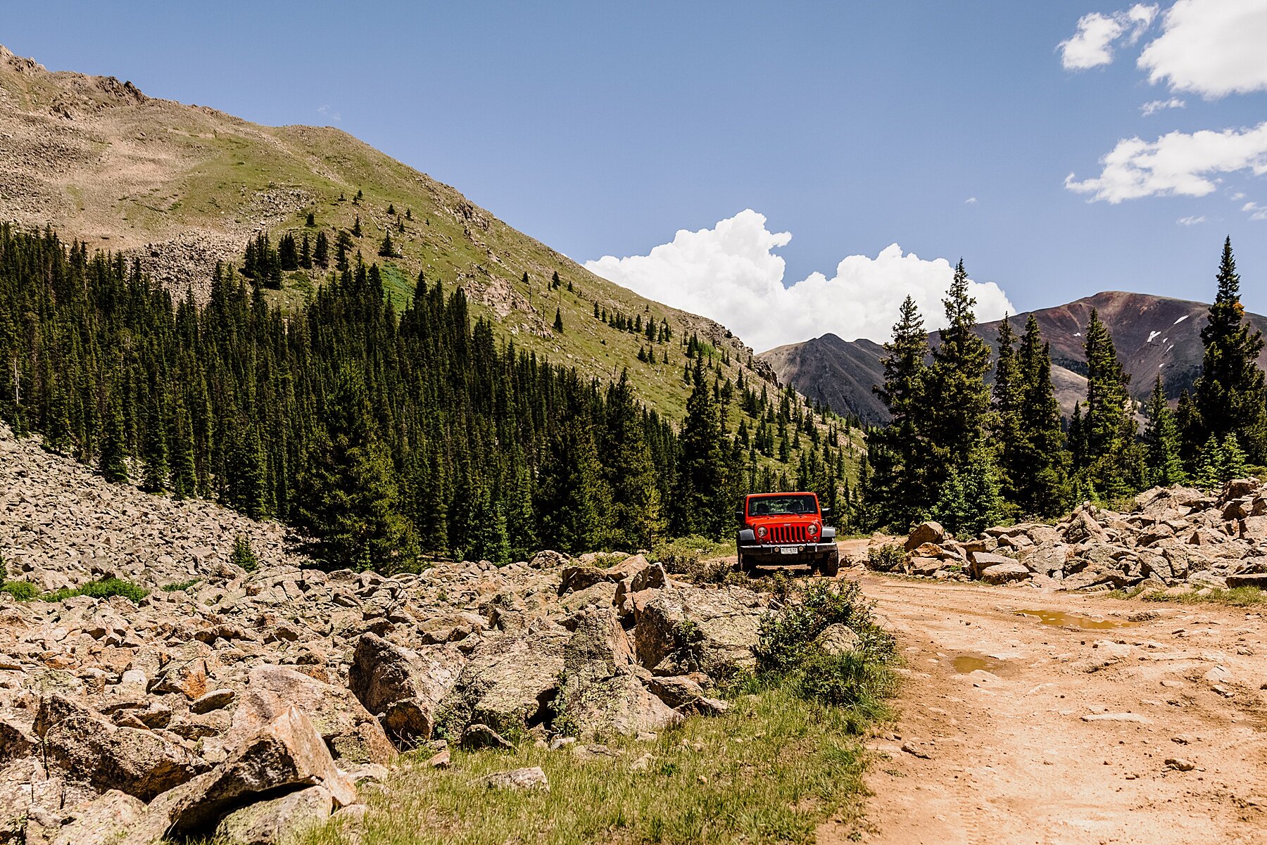 Elopement in Breckenridge, Colorado | Off-road Jeep Elopement | 