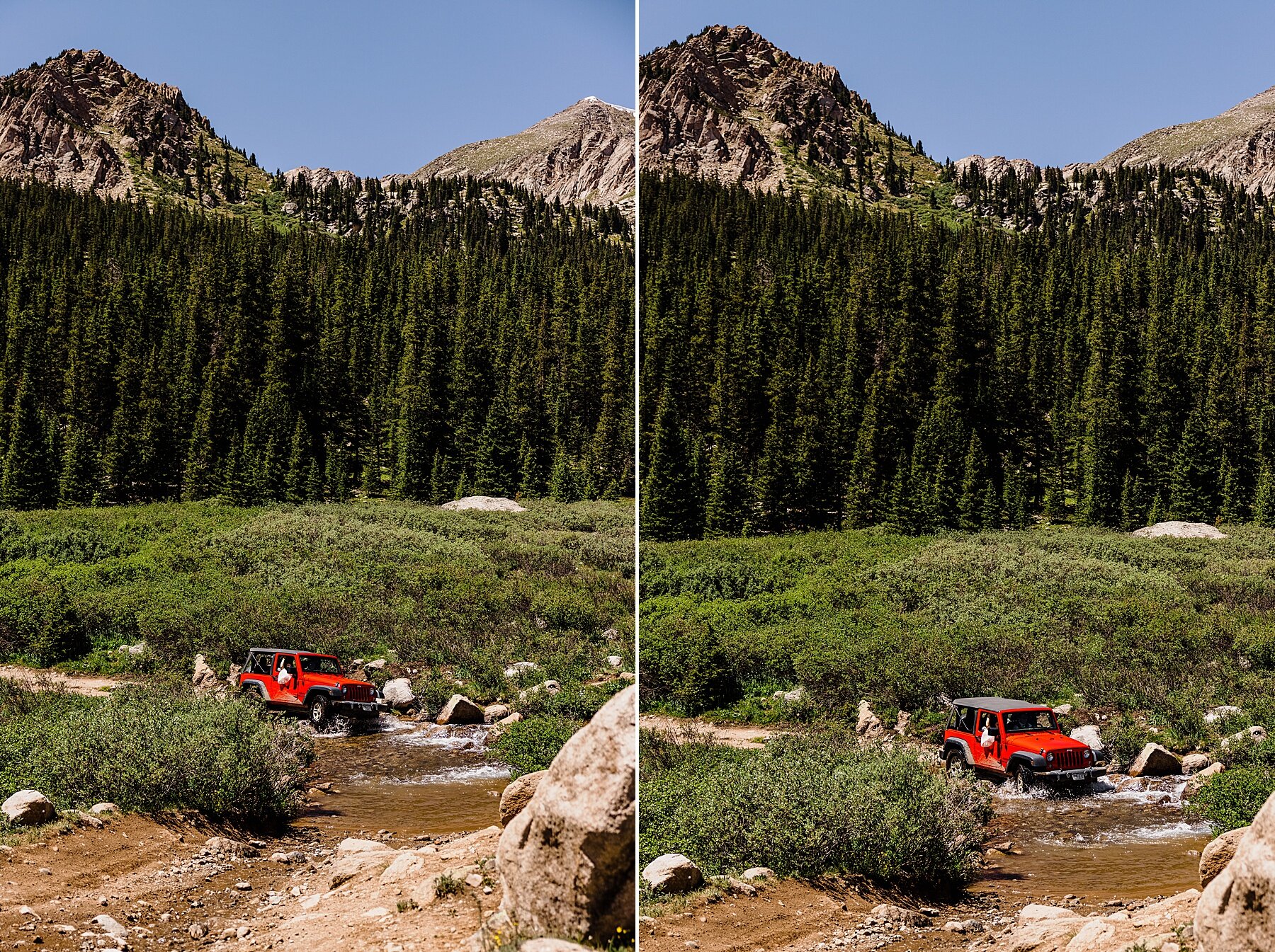 Elopement in Breckenridge, Colorado | Off-road Jeep Elopement | 