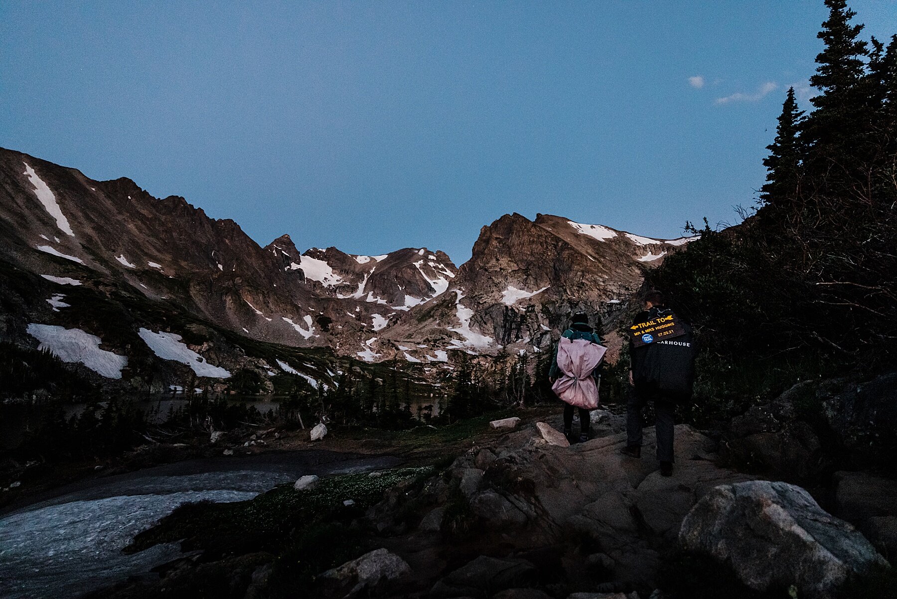 Colorado Elopement at Lake Isabelle in Indian Peaks Wilderness