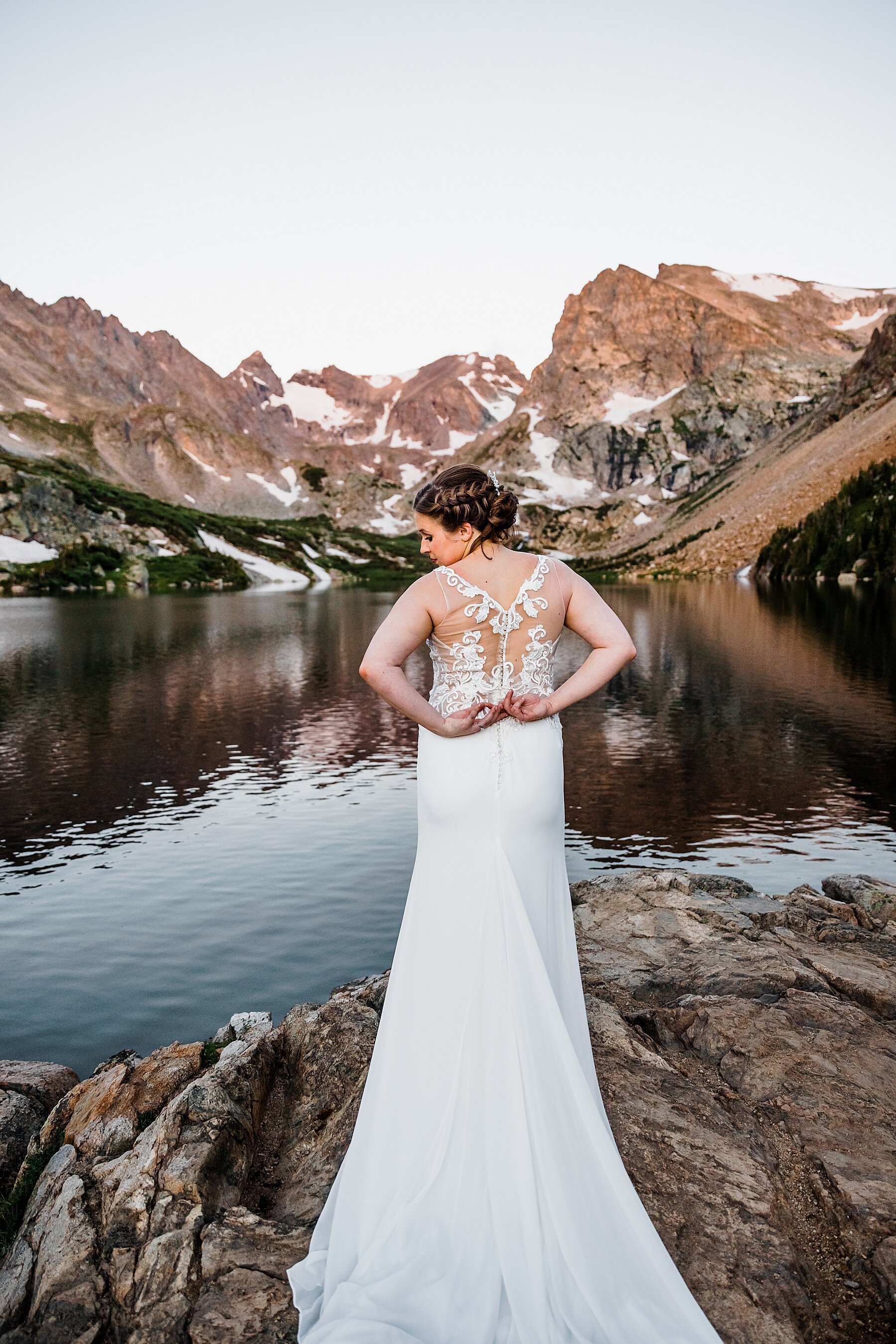 Colorado Elopement at Lake Isabelle in Indian Peaks Wilderness