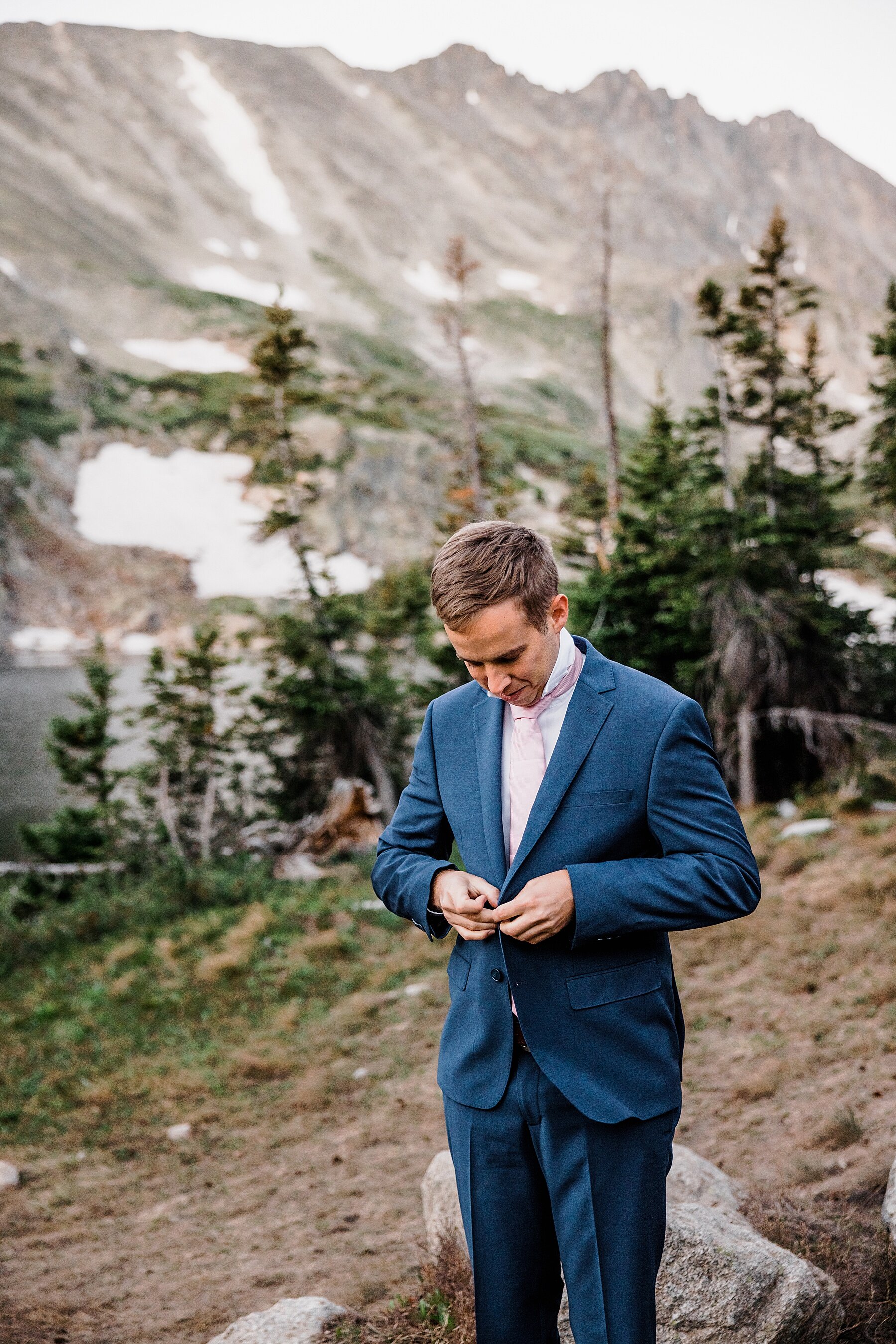 Colorado Elopement at Lake Isabelle in Indian Peaks Wilderness