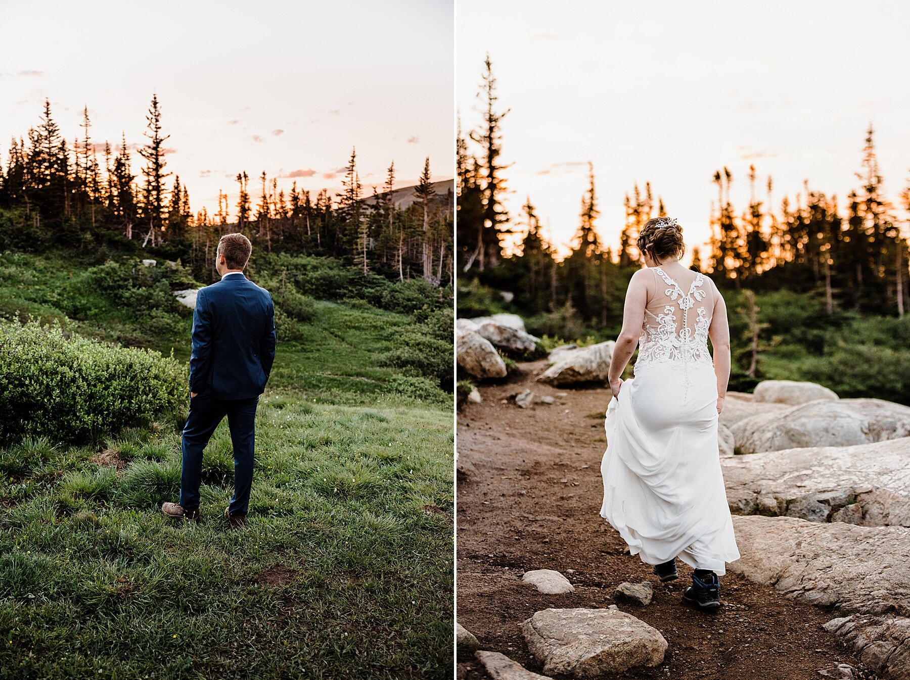 Colorado Elopement at Lake Isabelle in Indian Peaks Wilderness