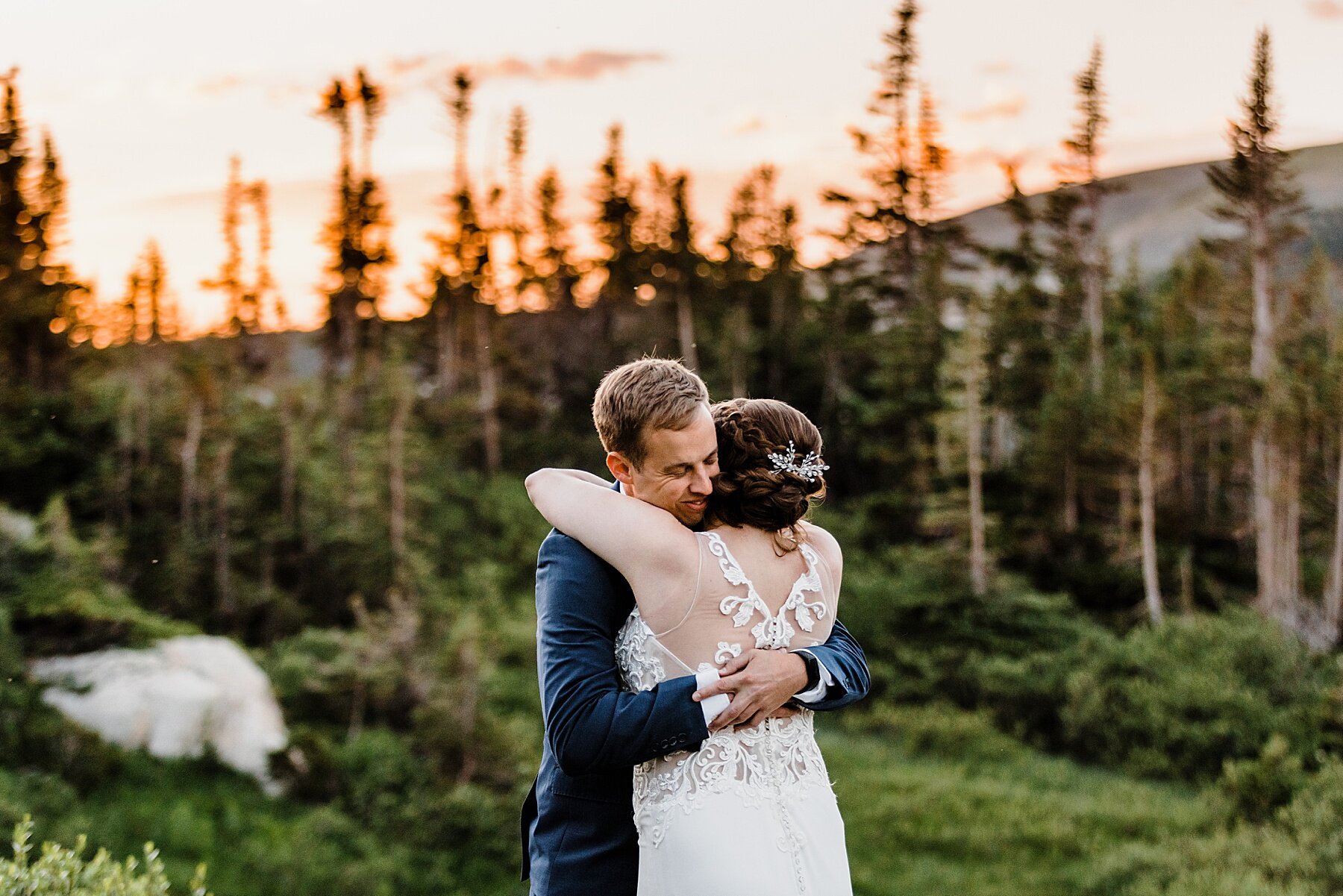 Colorado Elopement at Lake Isabelle in Indian Peaks Wilderness