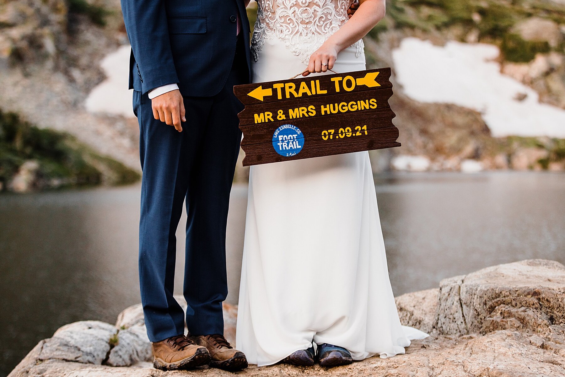 Colorado Elopement at Lake Isabelle in Indian Peaks Wilderness