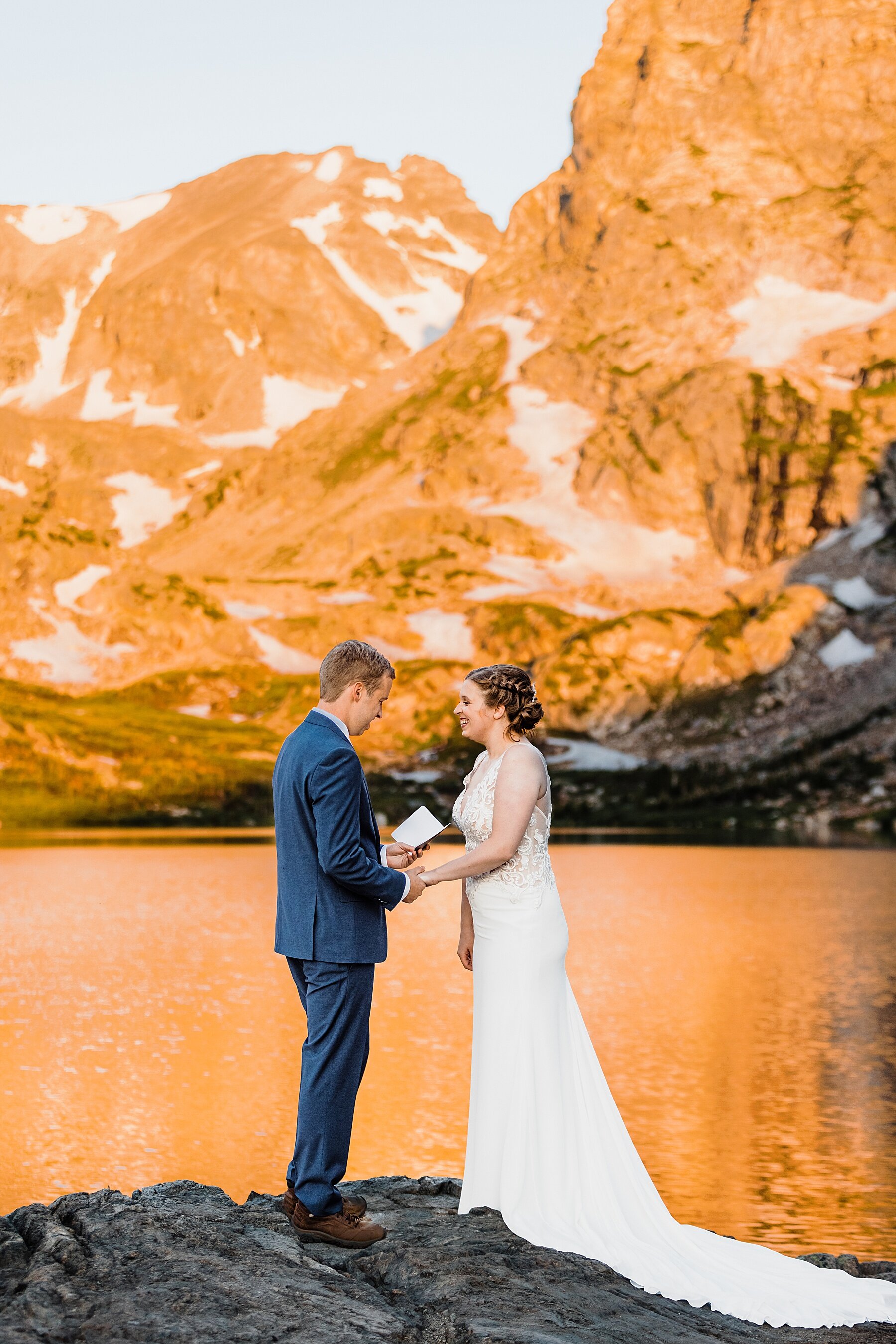 Colorado Elopement at Lake Isabelle in Indian Peaks Wilderness