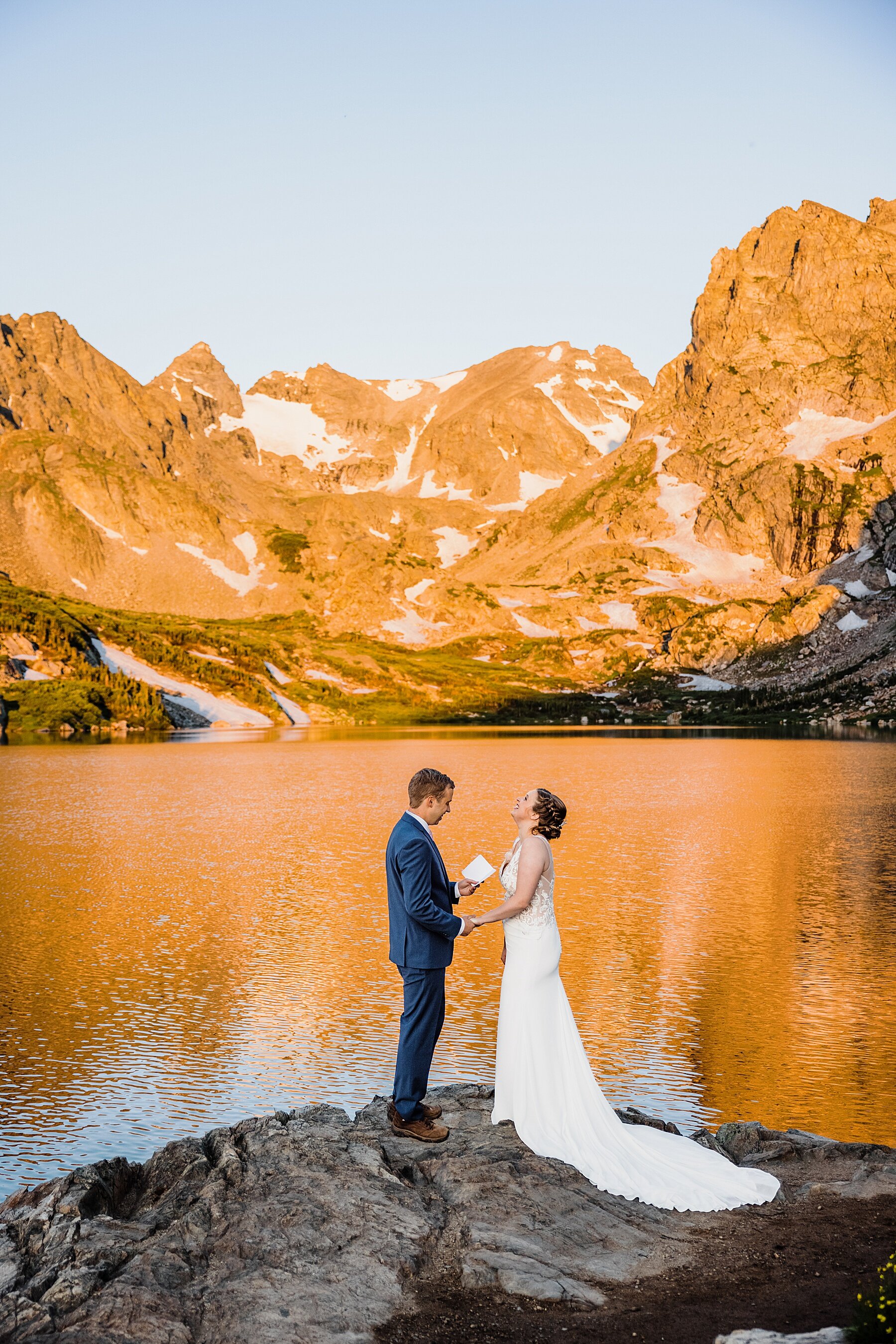 Colorado Elopement at Lake Isabelle in Indian Peaks Wilderness