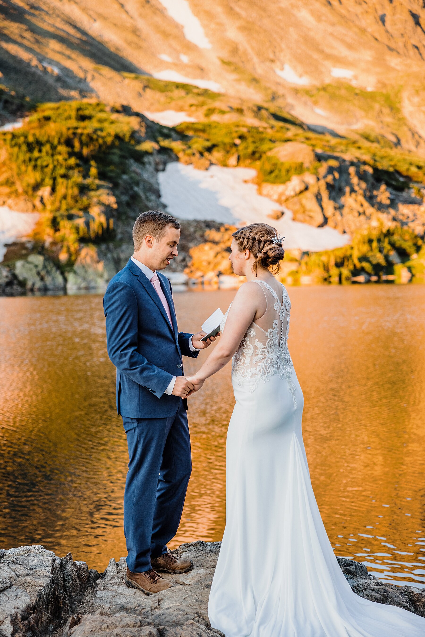 Colorado Elopement at Lake Isabelle in Indian Peaks Wilderness