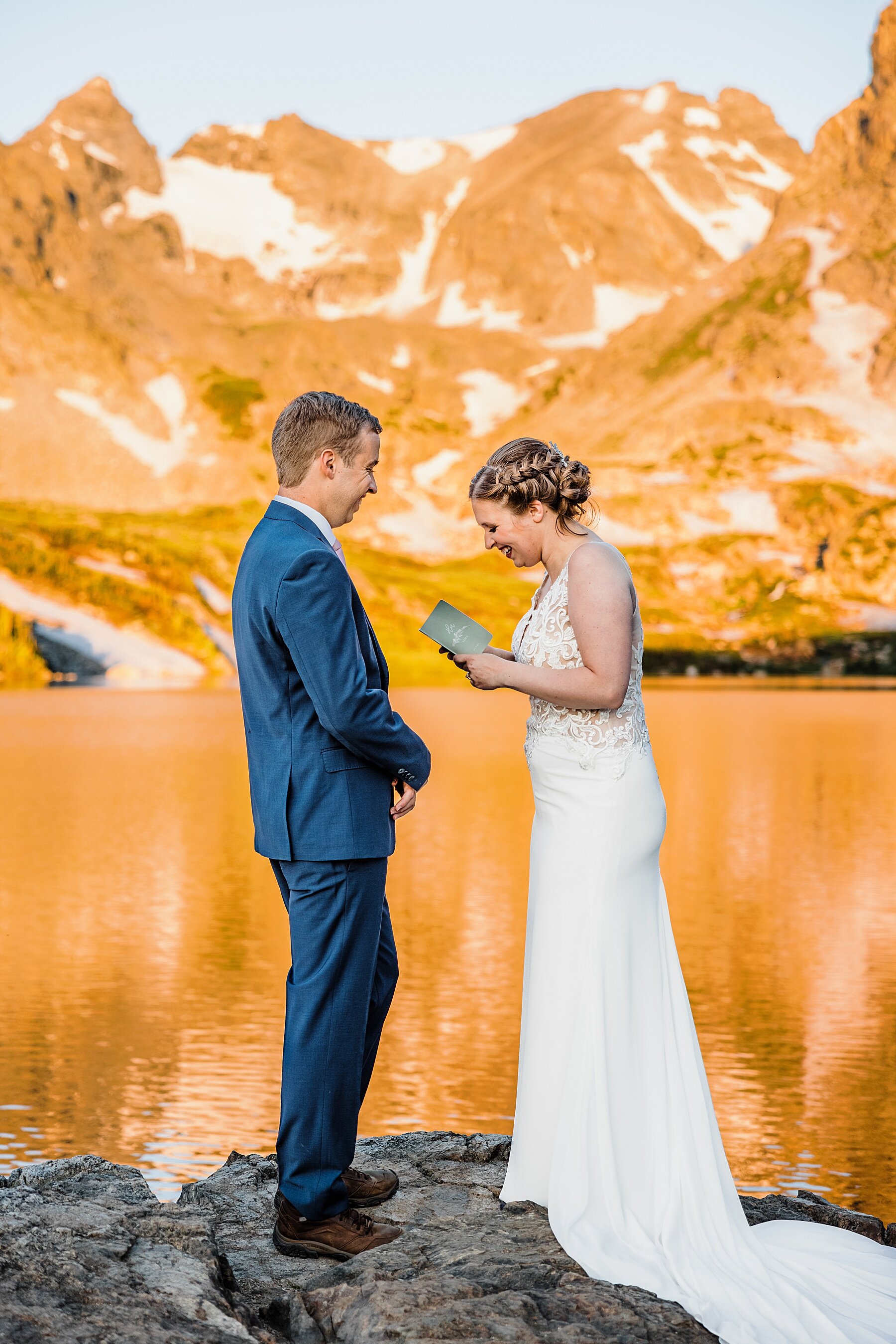 Colorado Elopement at Lake Isabelle in Indian Peaks Wilderness