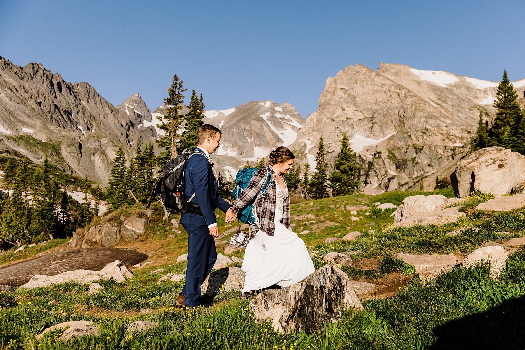 Colorado Elopement at Lake Isabelle in Indian Peaks Wilderness