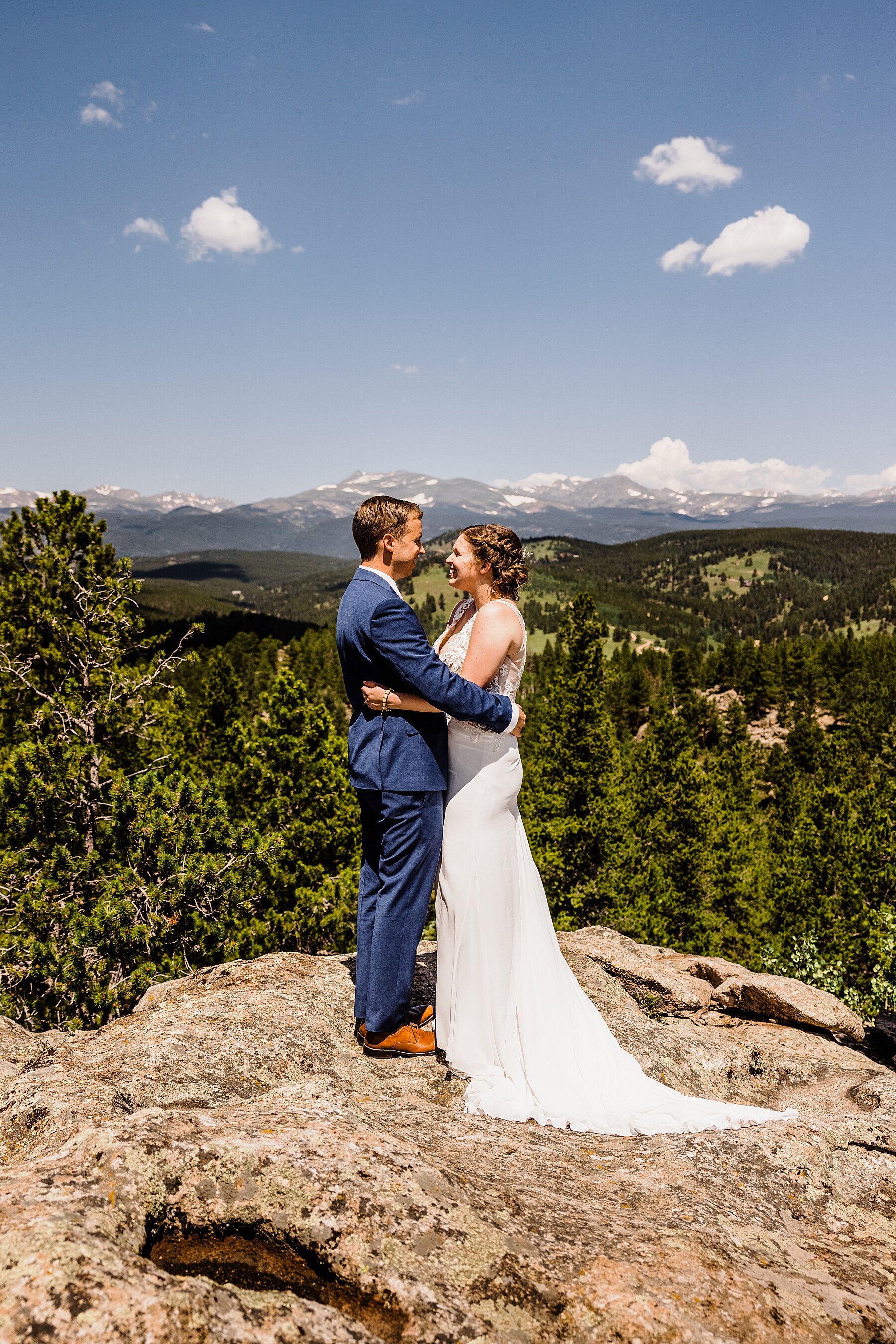 Colorado Elopement at Lake Isabelle in Indian Peaks Wilderness