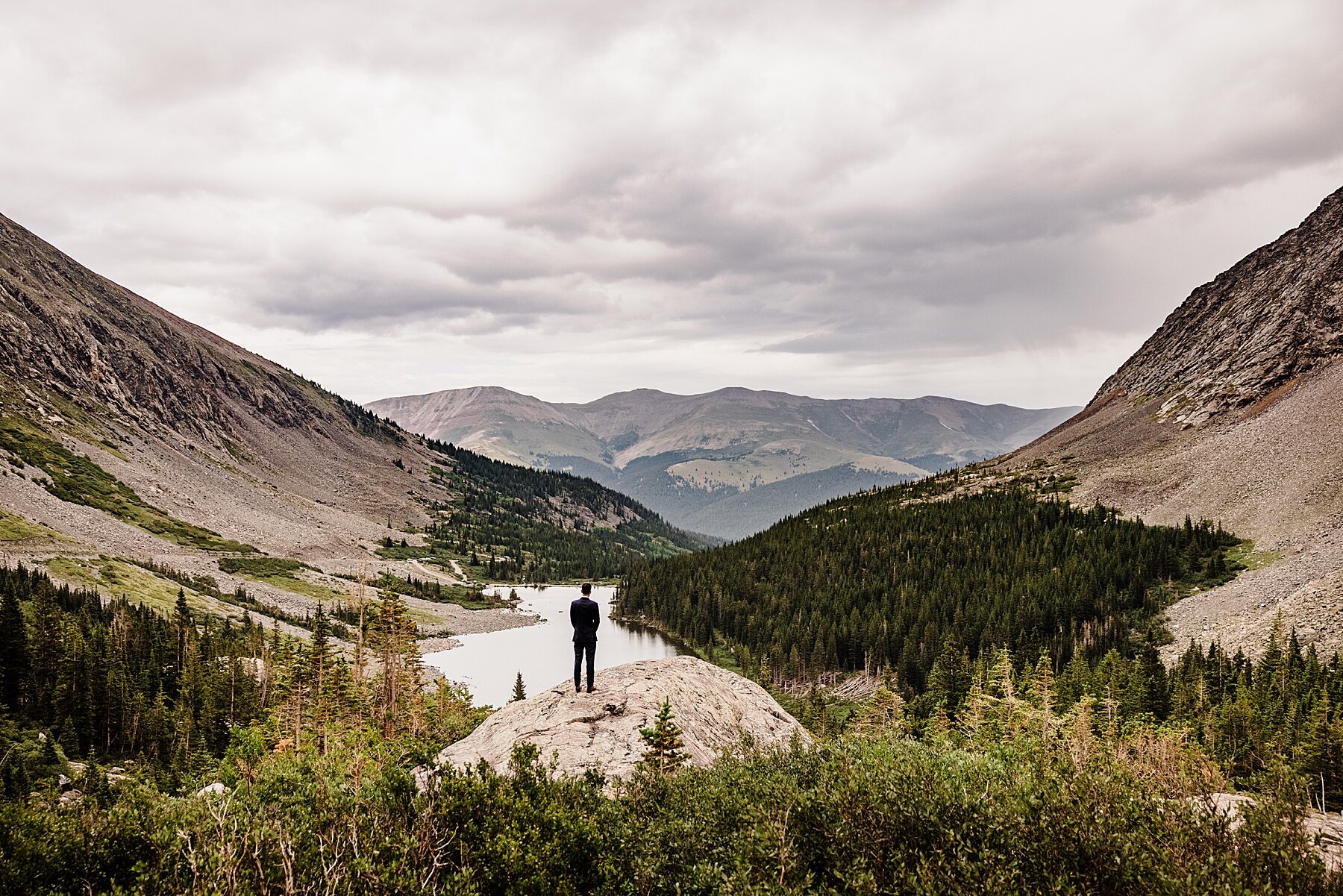 Rainy Mountaintop Elopement in Colorado - Vow of the Wild