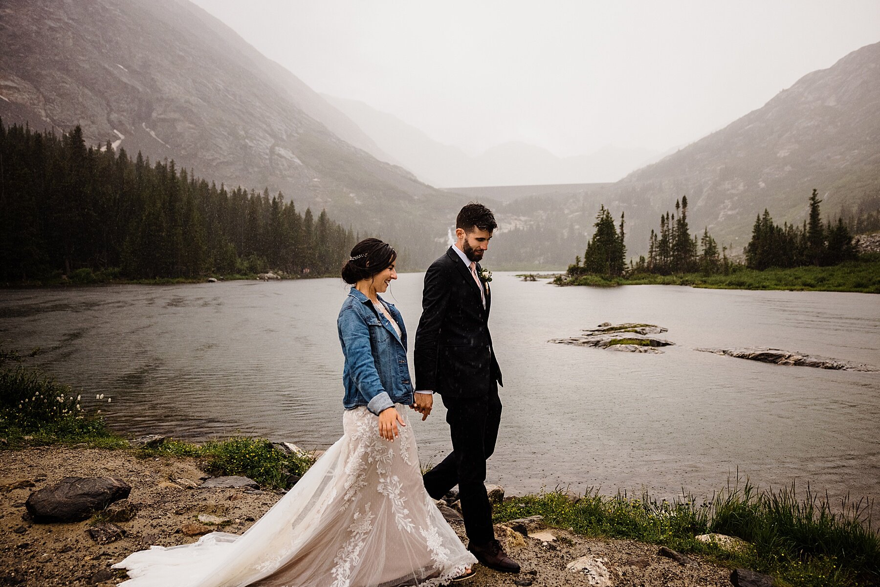 Rainy Mountaintop Elopement in Colorado - Vow of the Wild