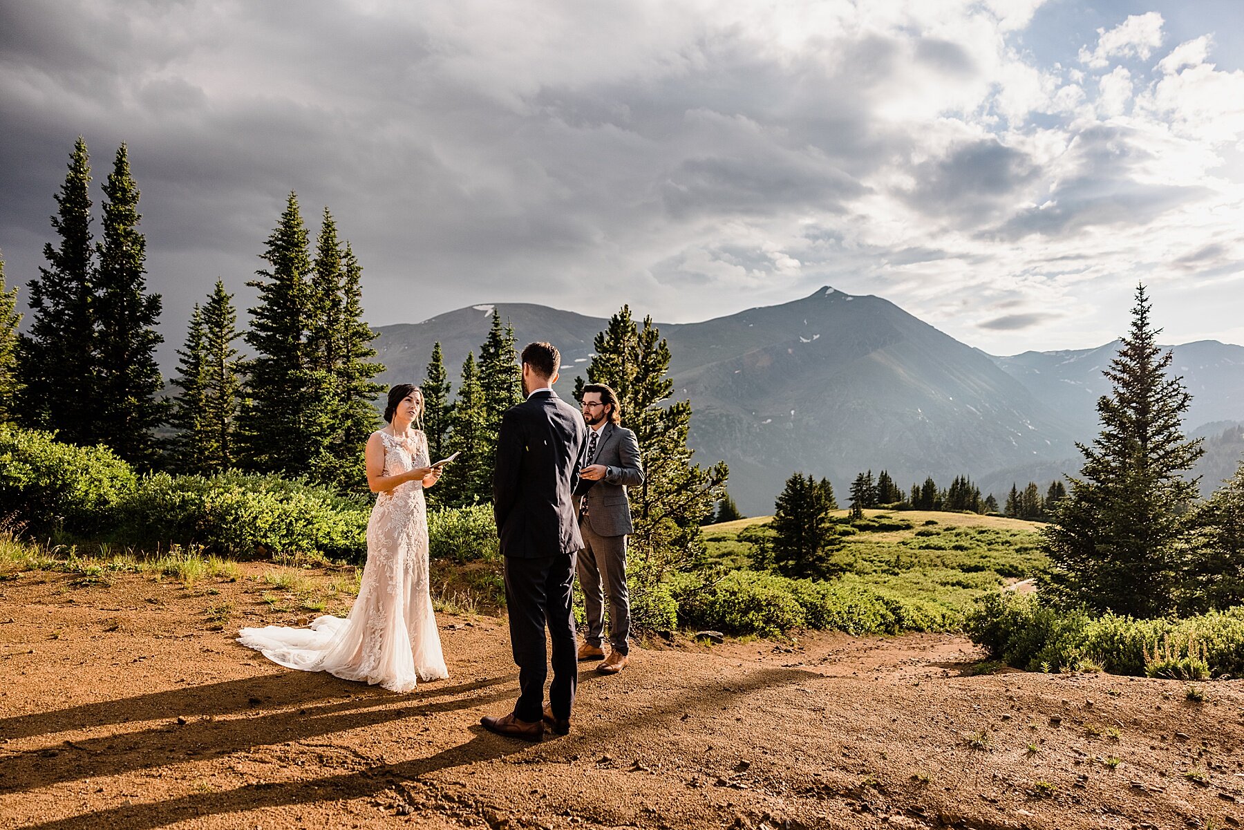 Rainy Mountaintop Elopement in Colorado - Vow of the Wild