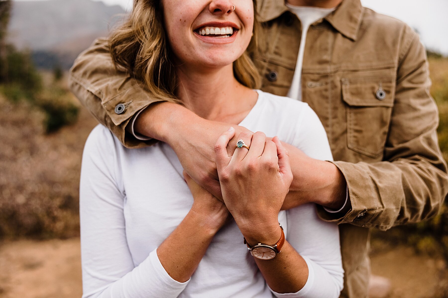 Fall Engagement Session in Colorado at Guanella Pass