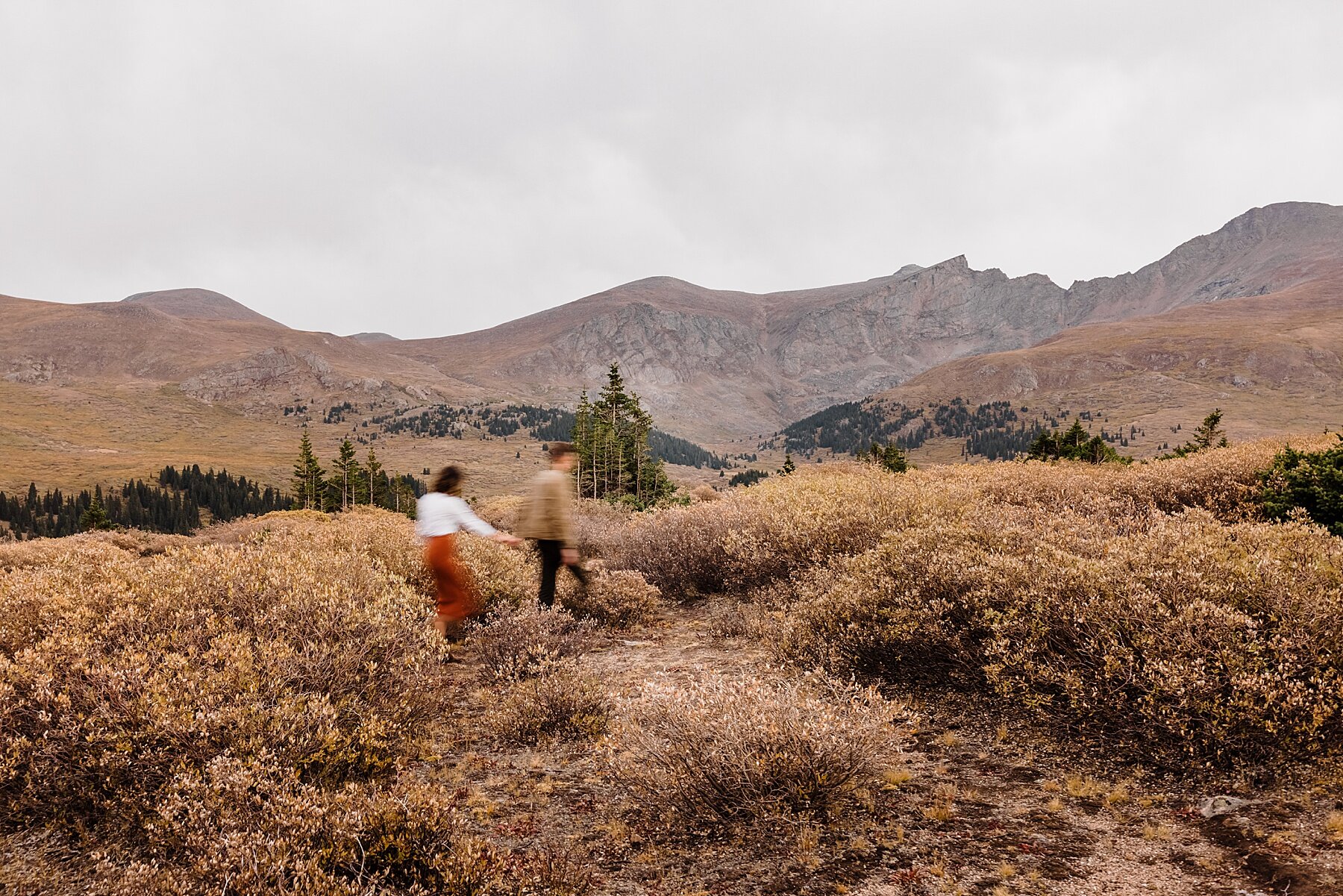 Fall Engagement Session in Colorado at Guanella Pass