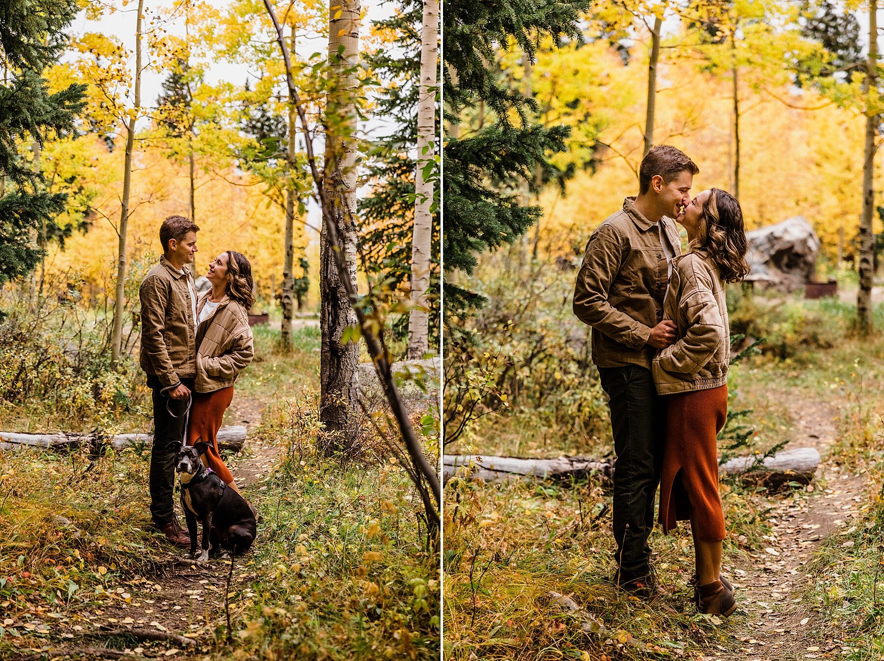 Fall Engagement Session in Colorado at Guanella Pass