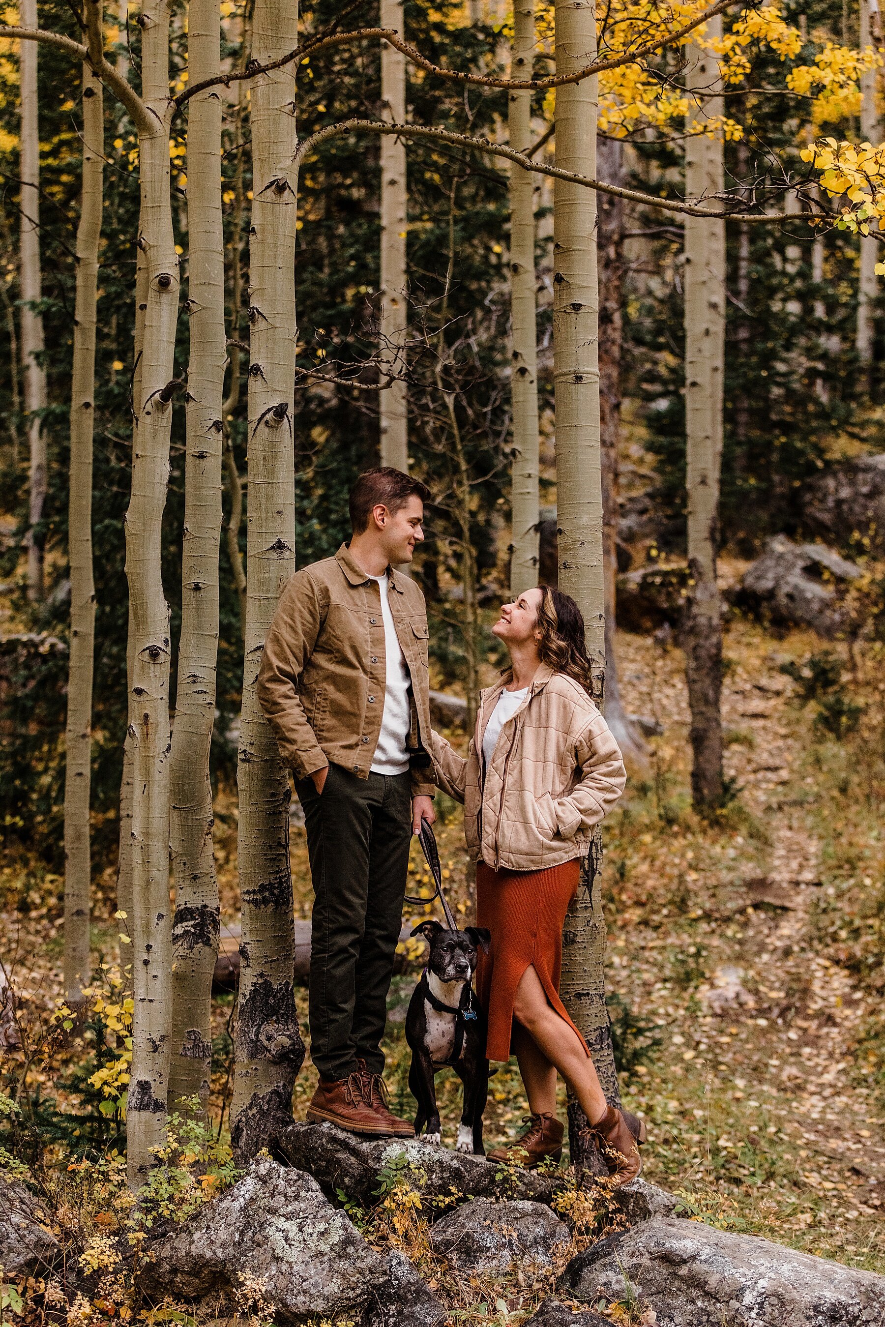 Fall Engagement Session in Colorado at Guanella Pass