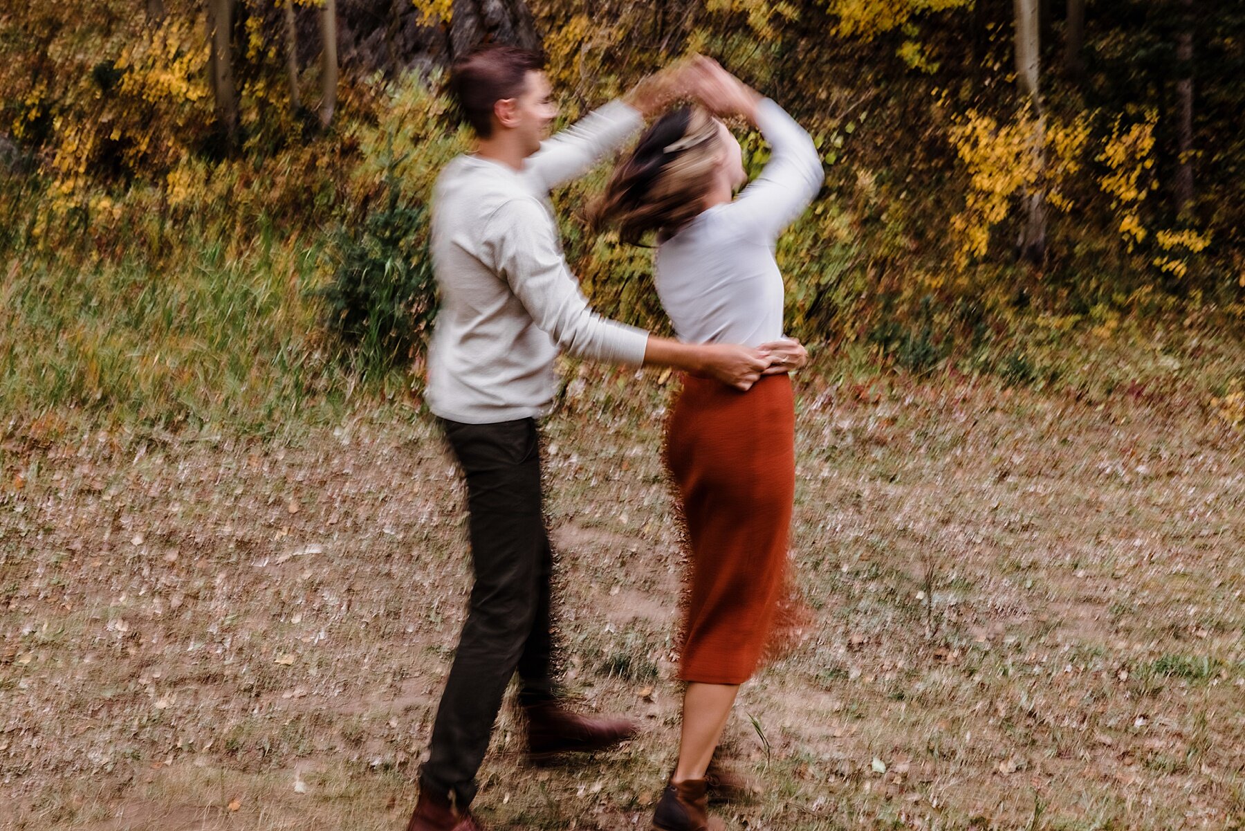 Fall Engagement Session in Colorado at Guanella Pass