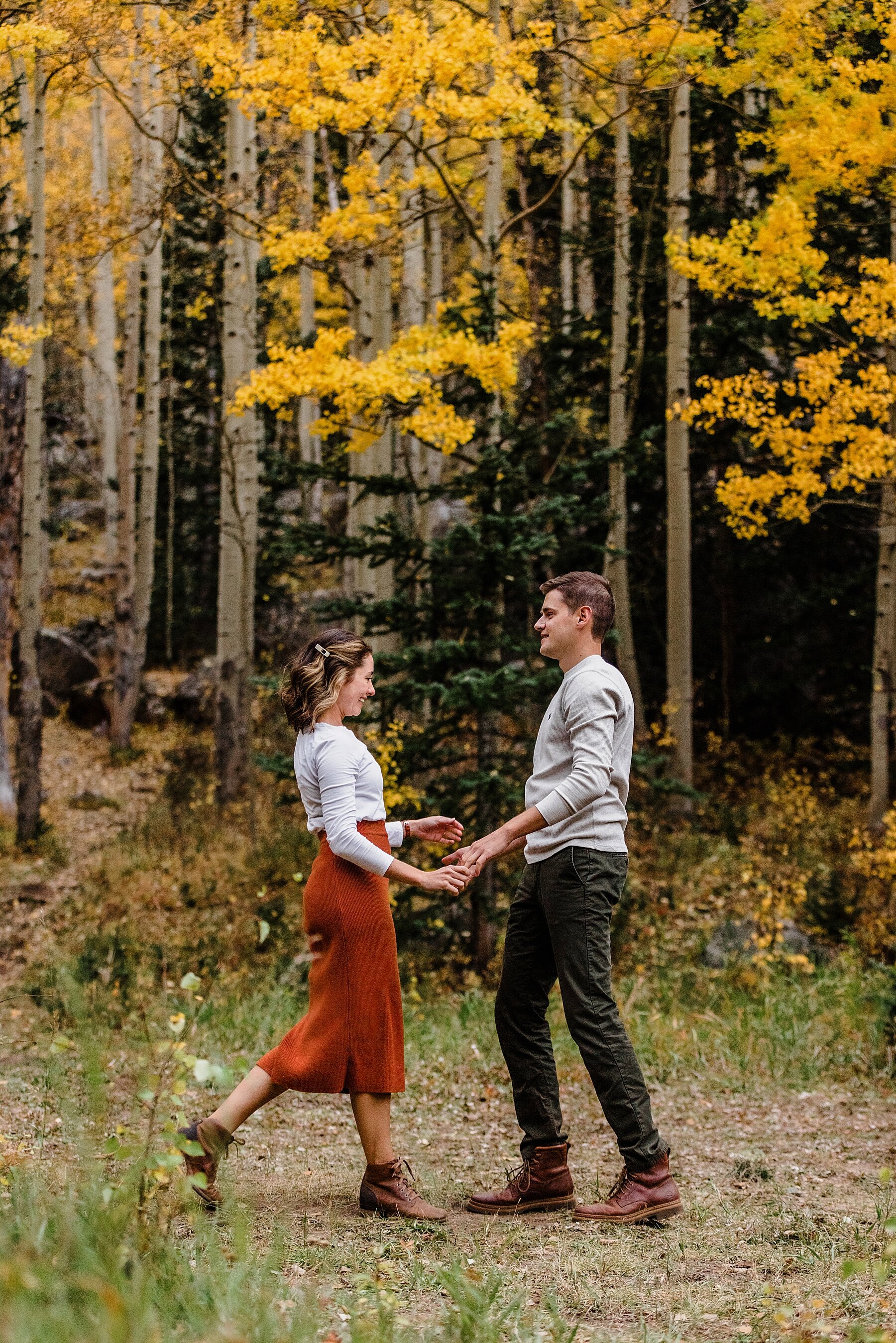 Fall Engagement Session in Colorado at Guanella Pass