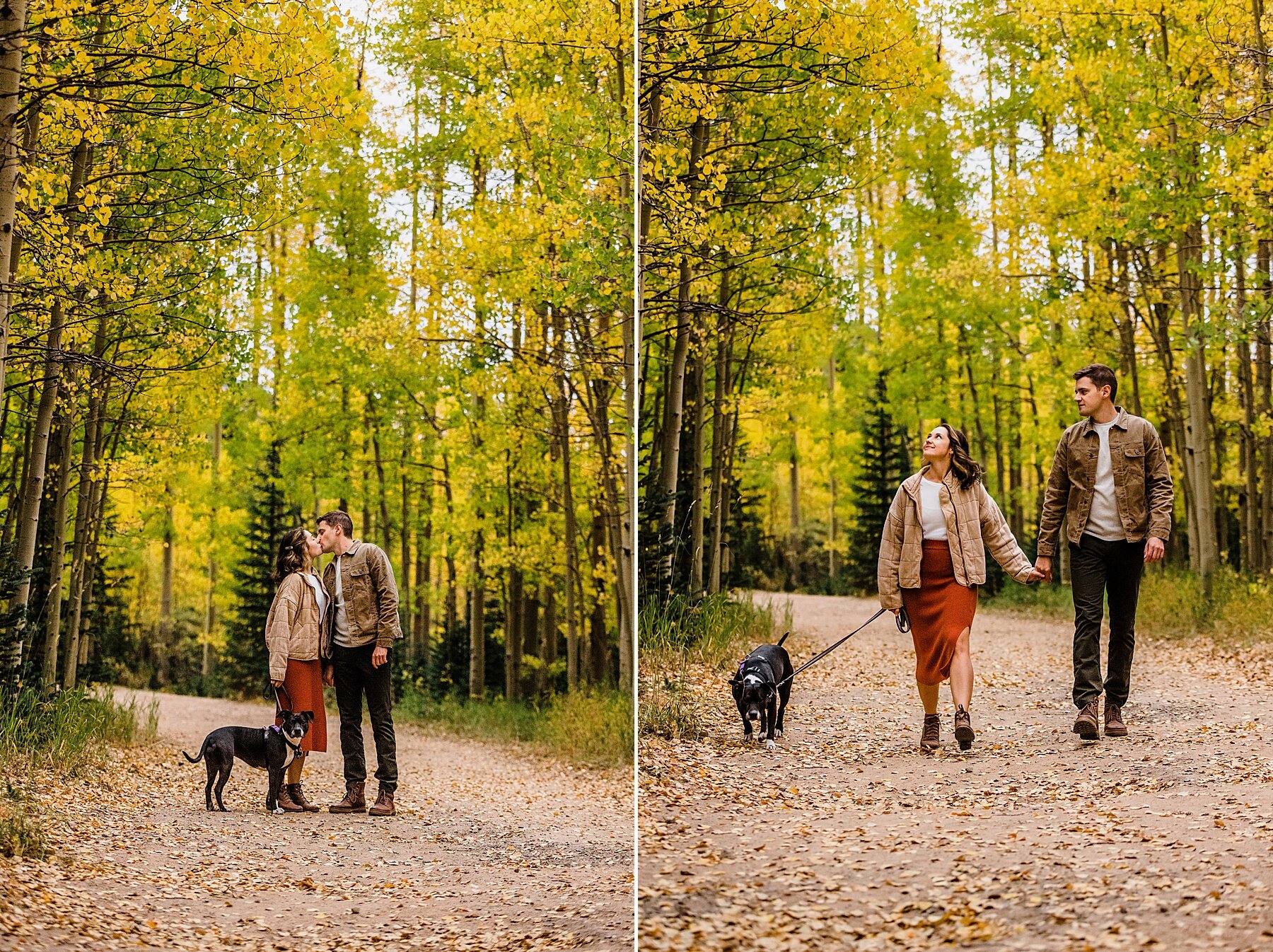 Fall Engagement Session in Colorado at Guanella Pass