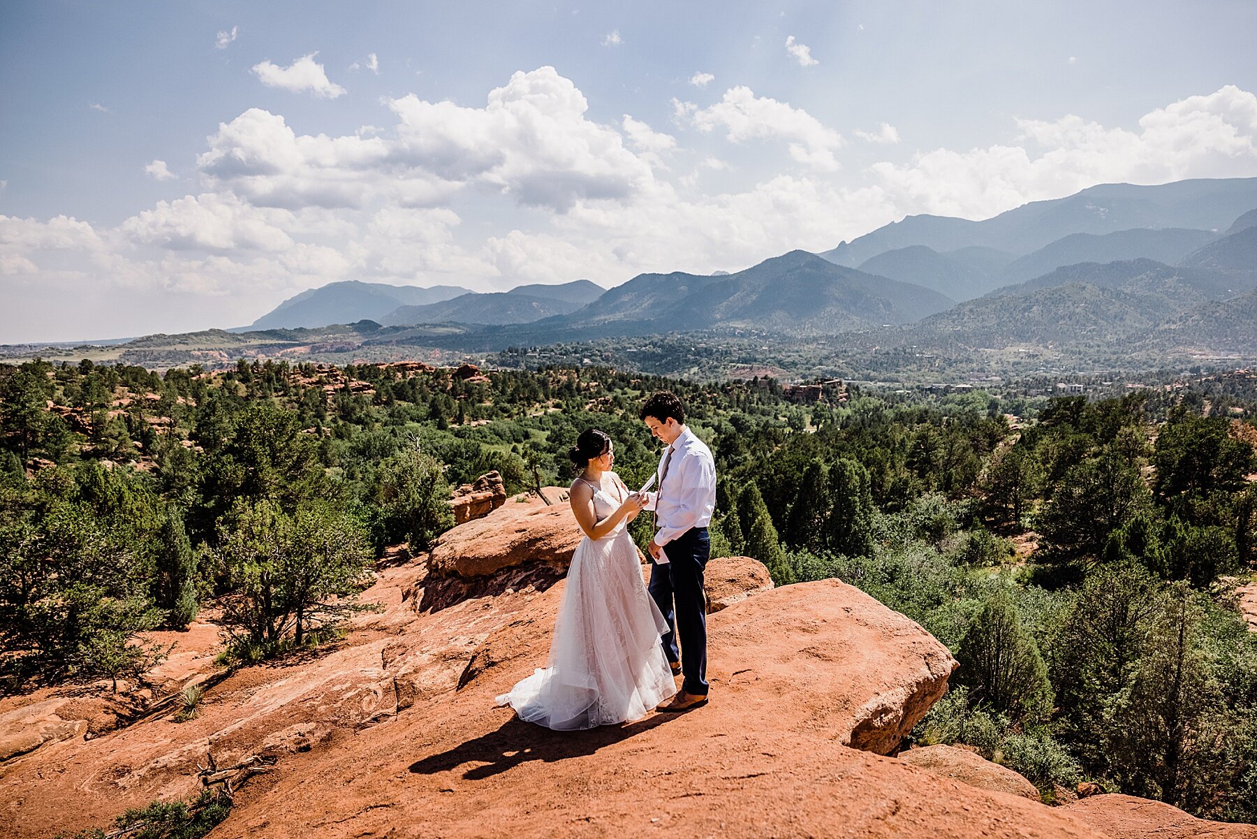 Elopement at Garden of the Gods in Colorado