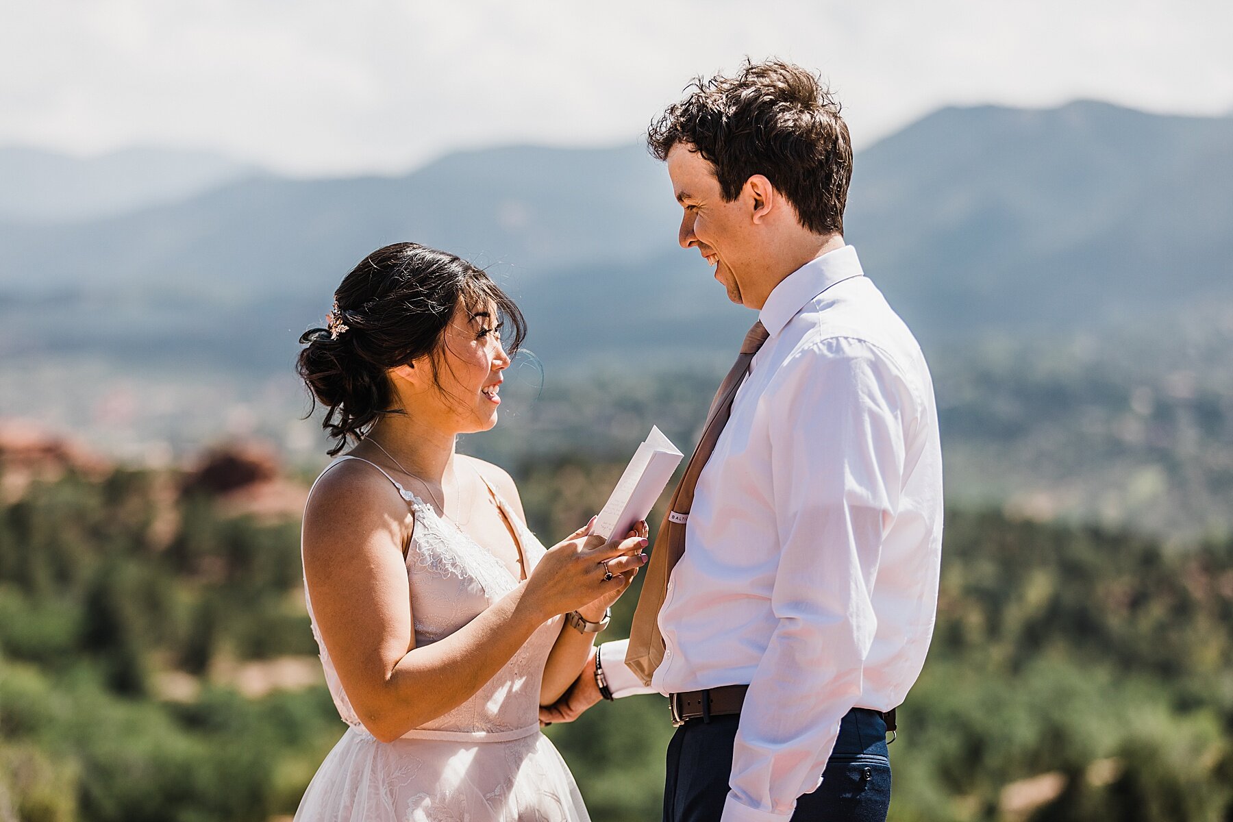 Elopement at Garden of the Gods in Colorado