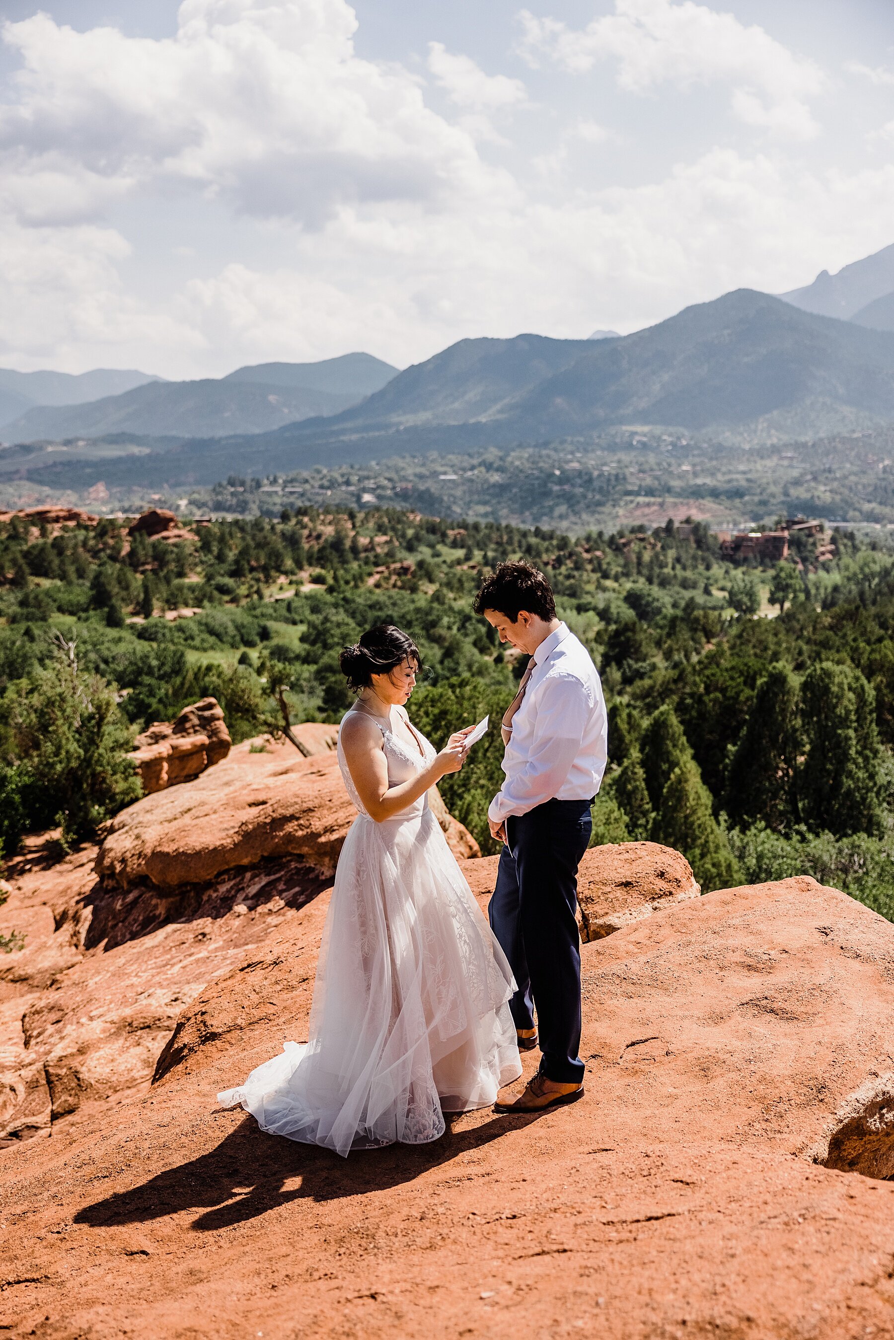 Elopement at Garden of the Gods in Colorado