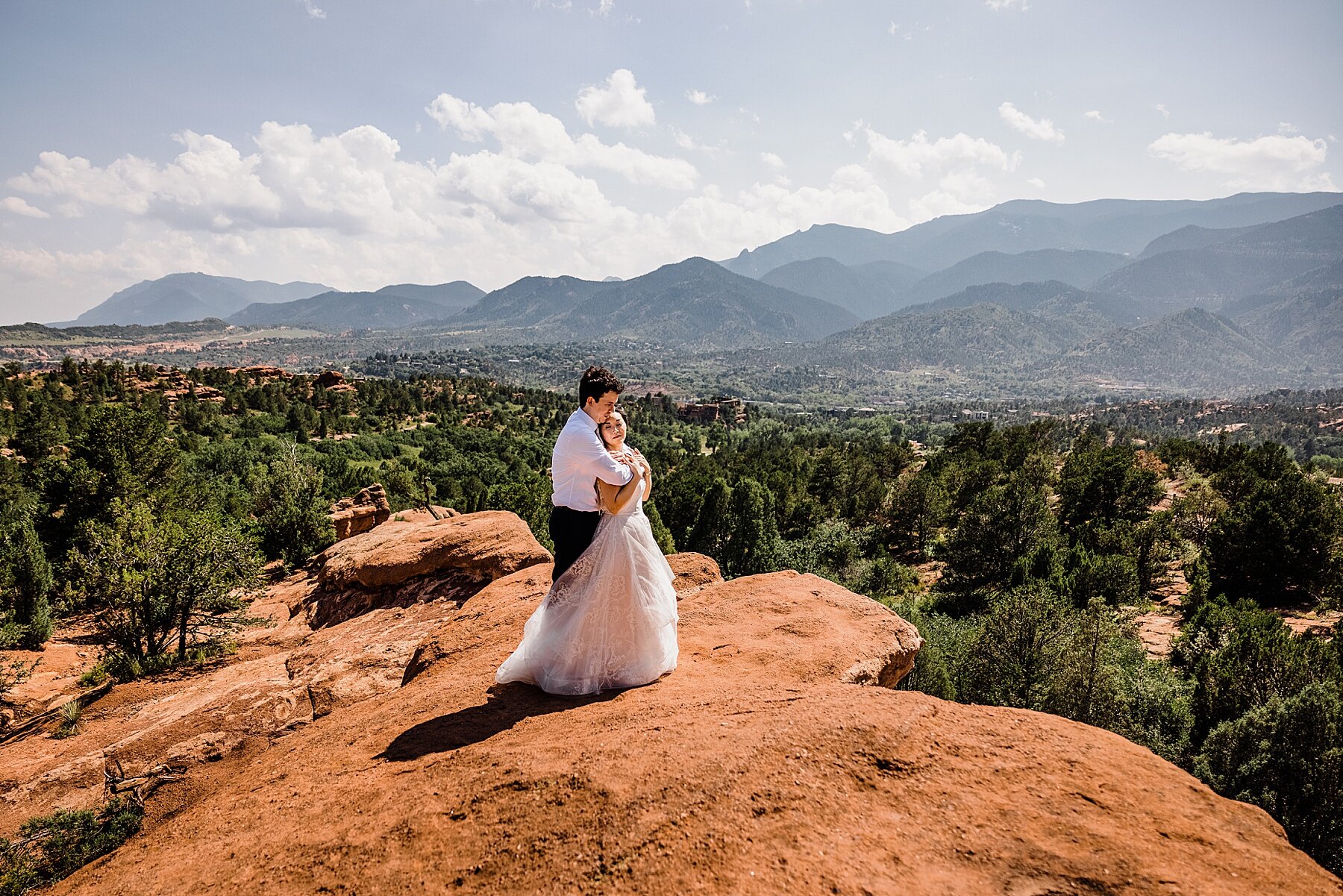 Elopement at Garden of the Gods in Colorado