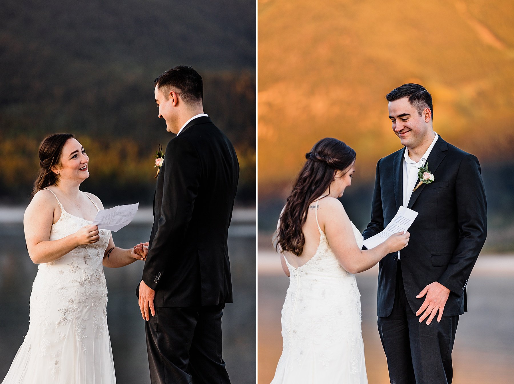 Dog-Friendly Sunrise Elopement at an Alpine Lake in Colorado