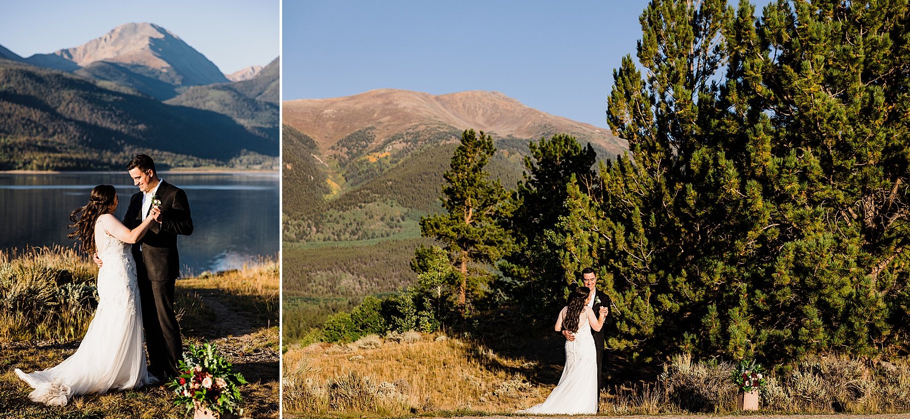 Dog-Friendly Sunrise Elopement at an Alpine Lake in Colorado