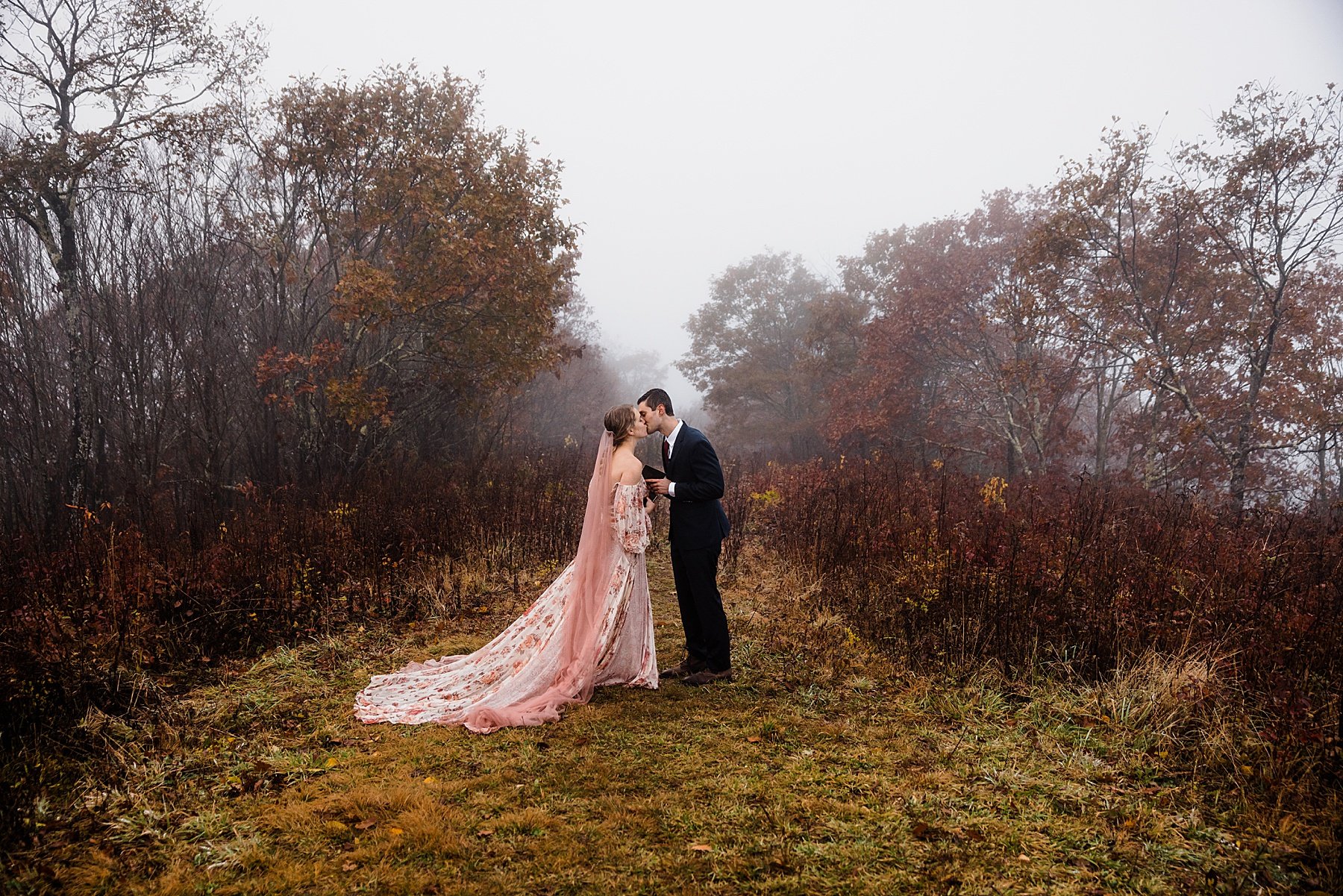 Fall Elopement in the Blue Ridge Mountains of North Carolina