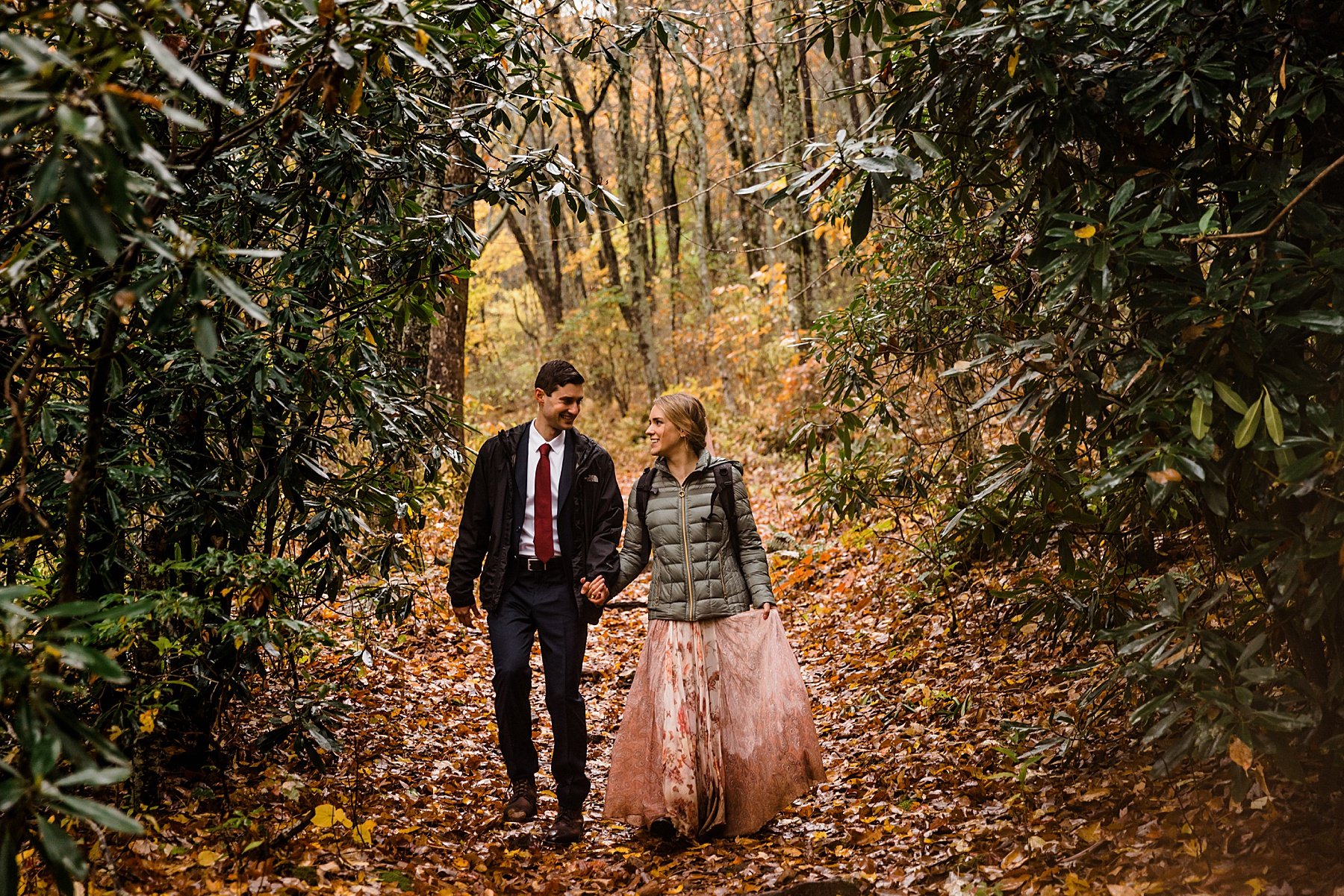 Fall Elopement in the Blue Ridge Mountains of North Carolina