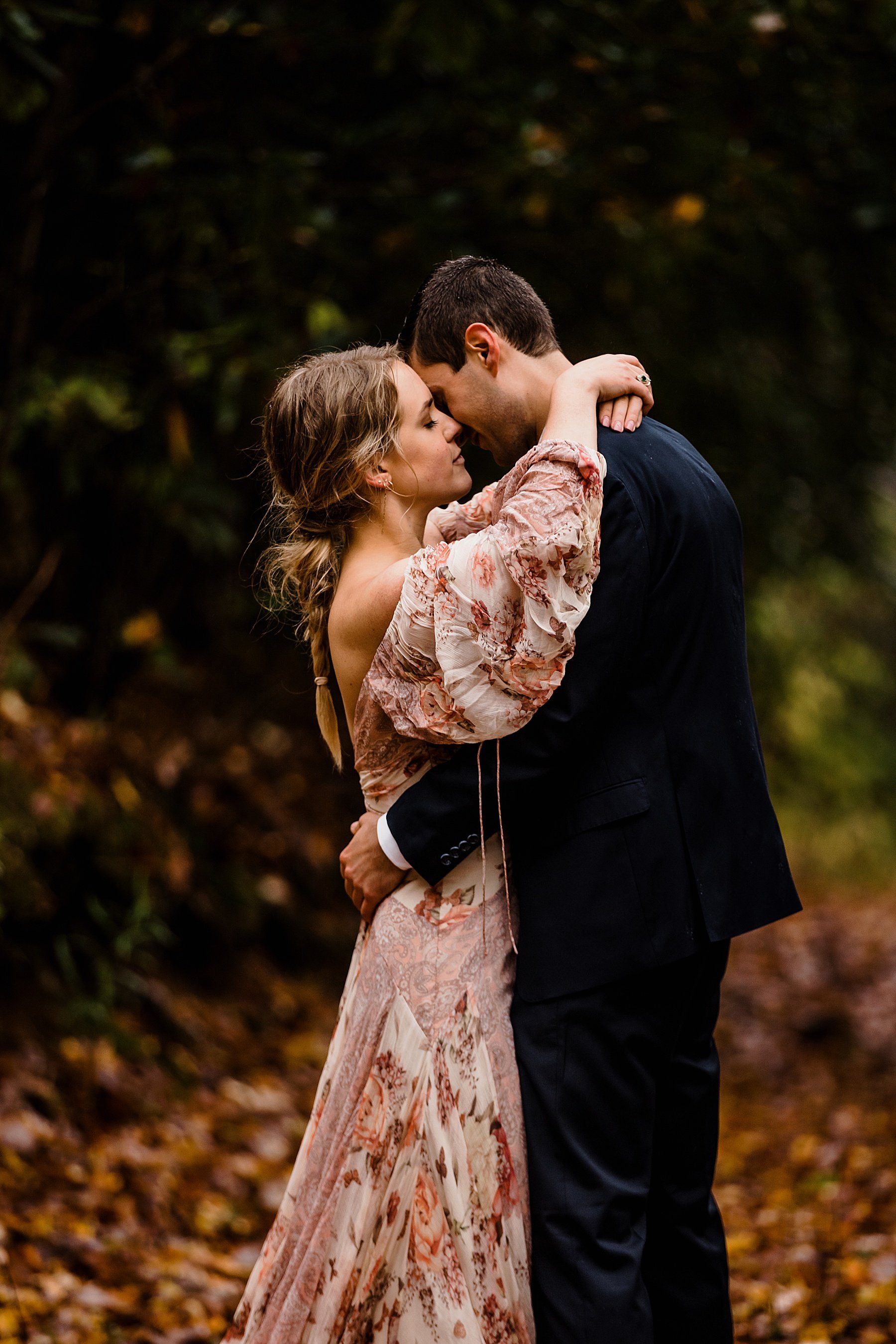 Fall Elopement in the Blue Ridge Mountains of North Carolina