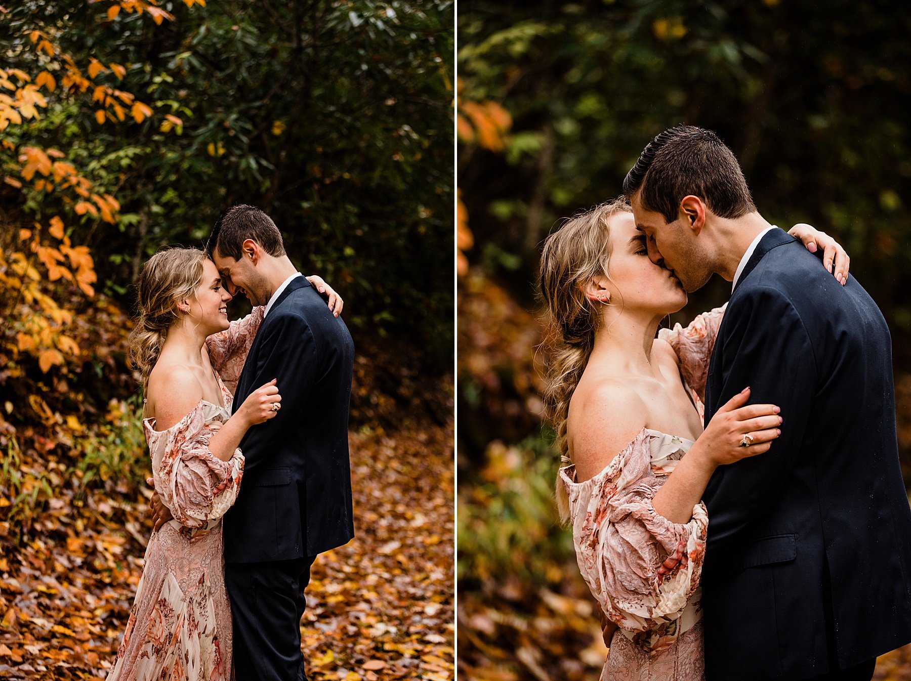 Fall Elopement in the Blue Ridge Mountains of North Carolina