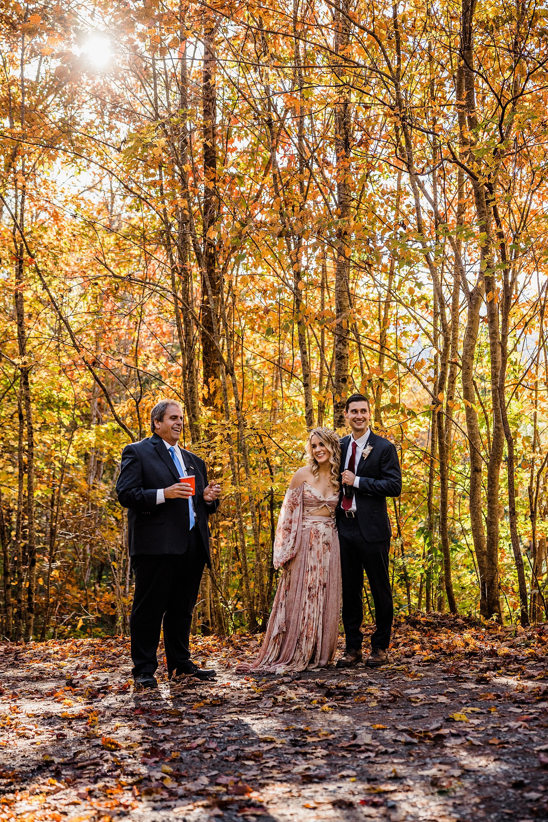 Fall Elopement in the Blue Ridge Mountains of North Carolina