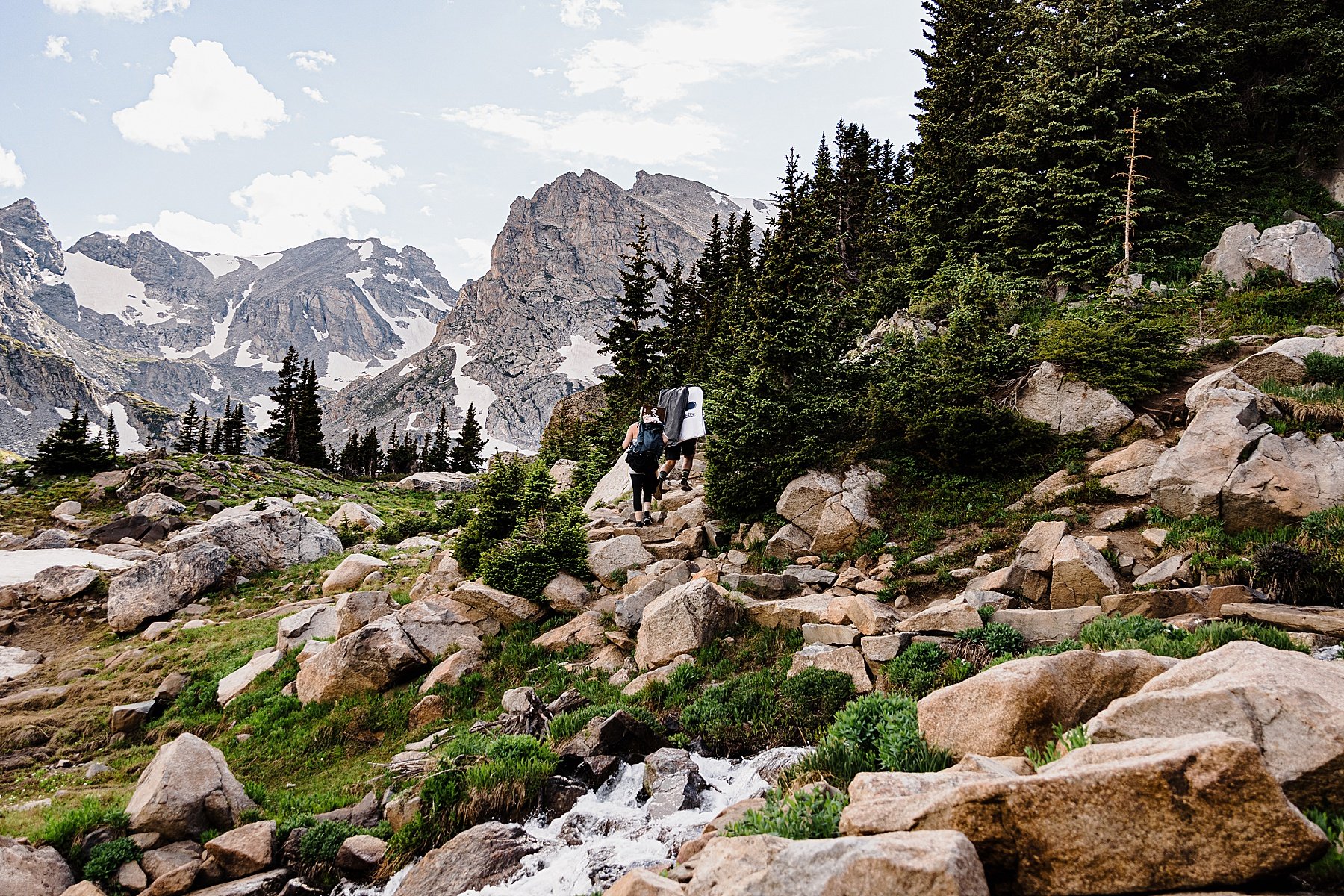 Sunset Hiking Elopement in Boulder Colorado