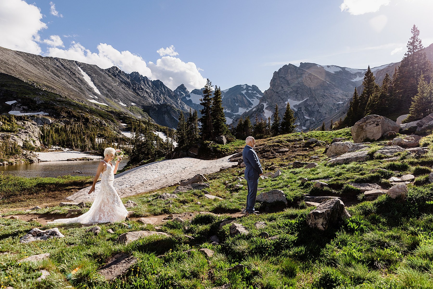 Sunset Hiking Elopement in Boulder Colorado