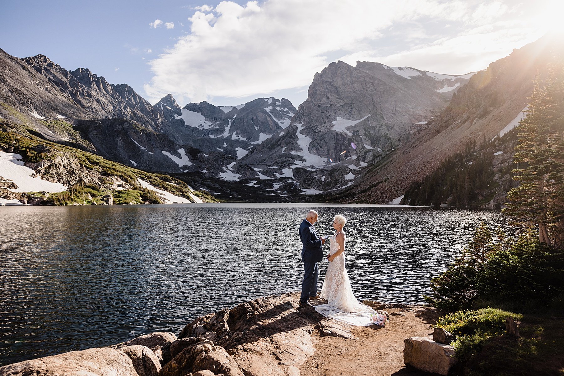 Sunset Hiking Elopement in Boulder Colorado