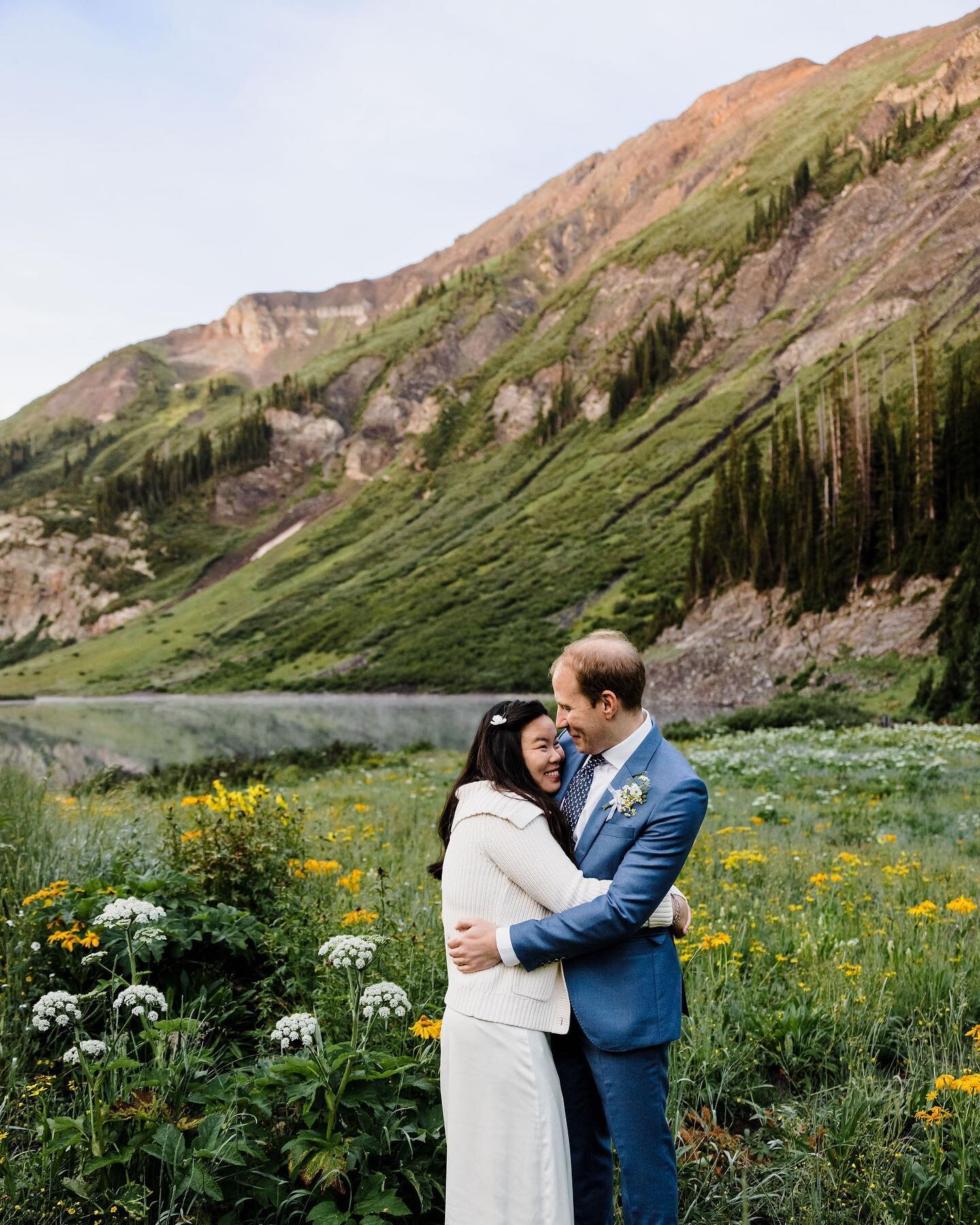 &ldquo;I feel like we&rsquo;re in the flower field from Wizard of Oz&rdquo;

Whenever a couple tells us that they dream of eloping while surrounded by wildflowers, we always insist that they elope in Crested Butte. While you can find gorgeous wildflo