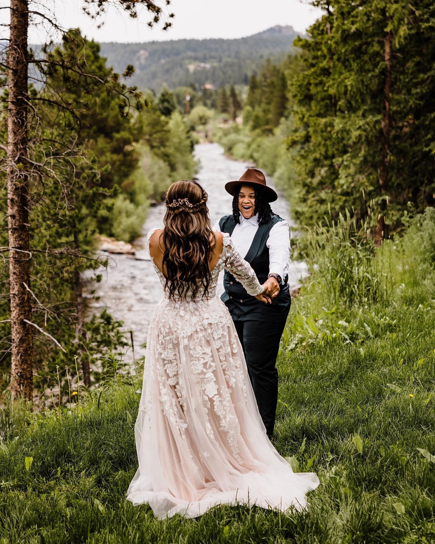 Afternoon thunderstorms are common in the summer months in the mountains of Colorado. But we love the moodiness the clouds add and we will never not get excited about seeing a rainbow. 🌈

&bull;
&bull;
&bull;
&bull;
&bull;
#pride #pride🌈 #lgbtq #lq