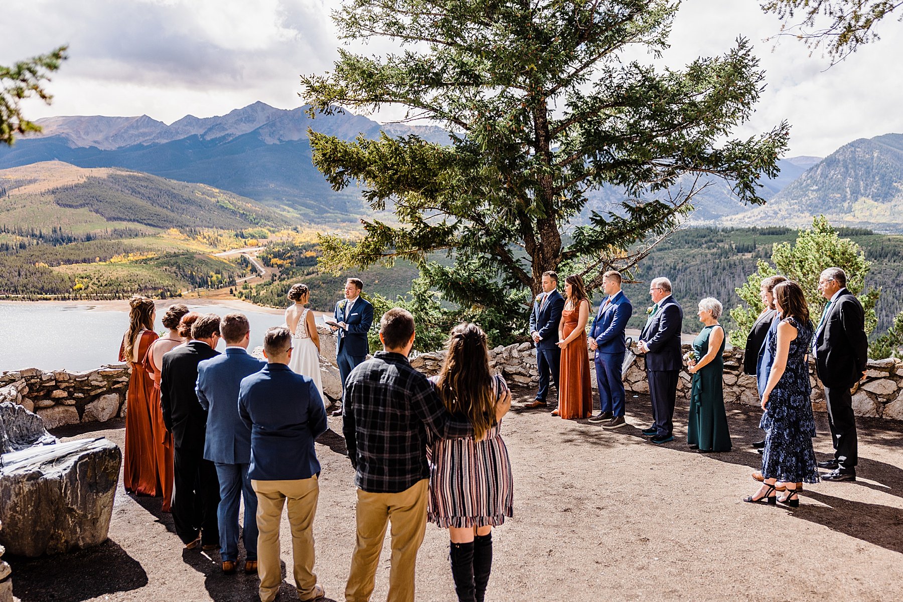 Fall Elopement at Sapphire Point Overlook in Breckenridge, Colorado