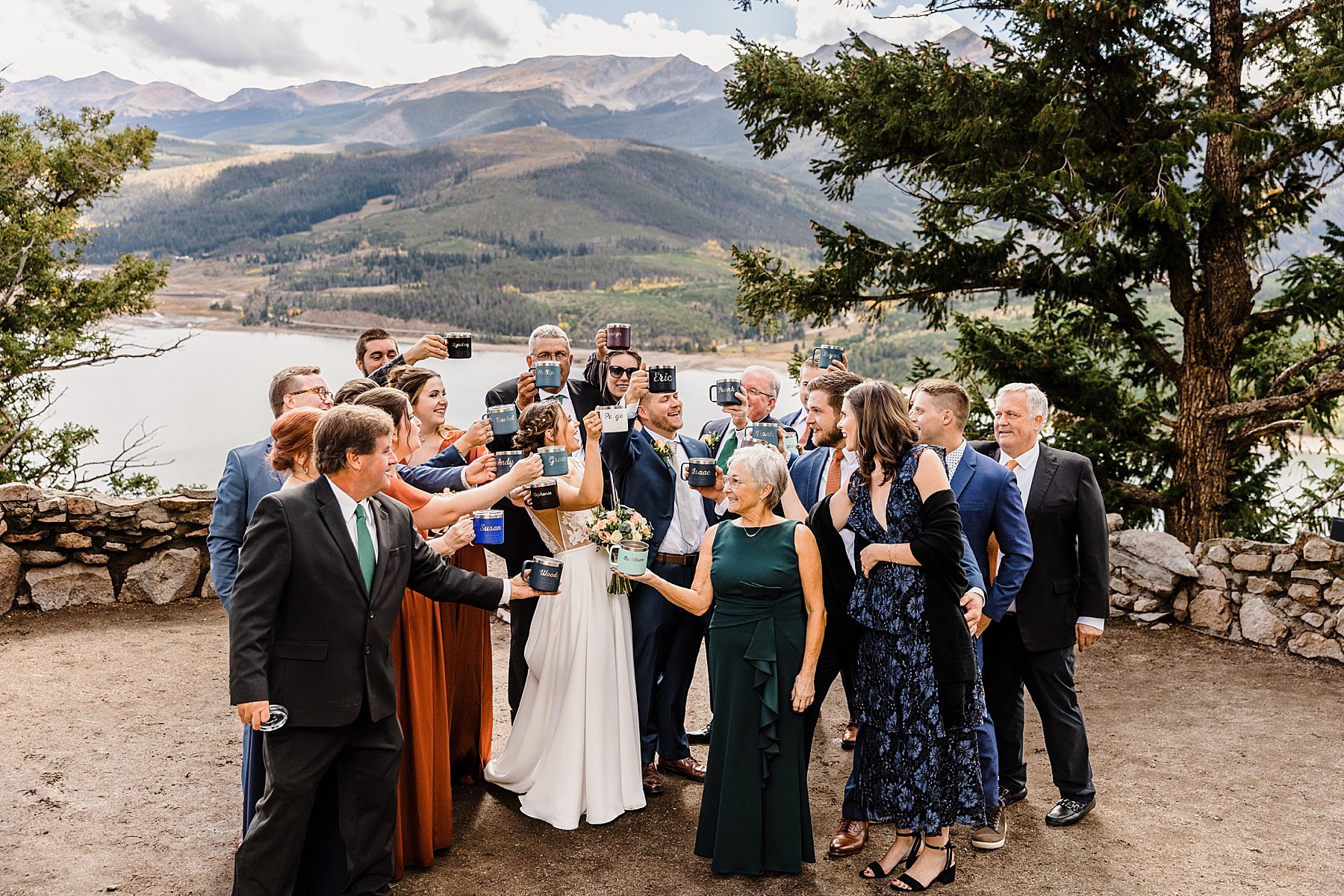 Fall Elopement at Sapphire Point Overlook in Breckenridge, Colorado