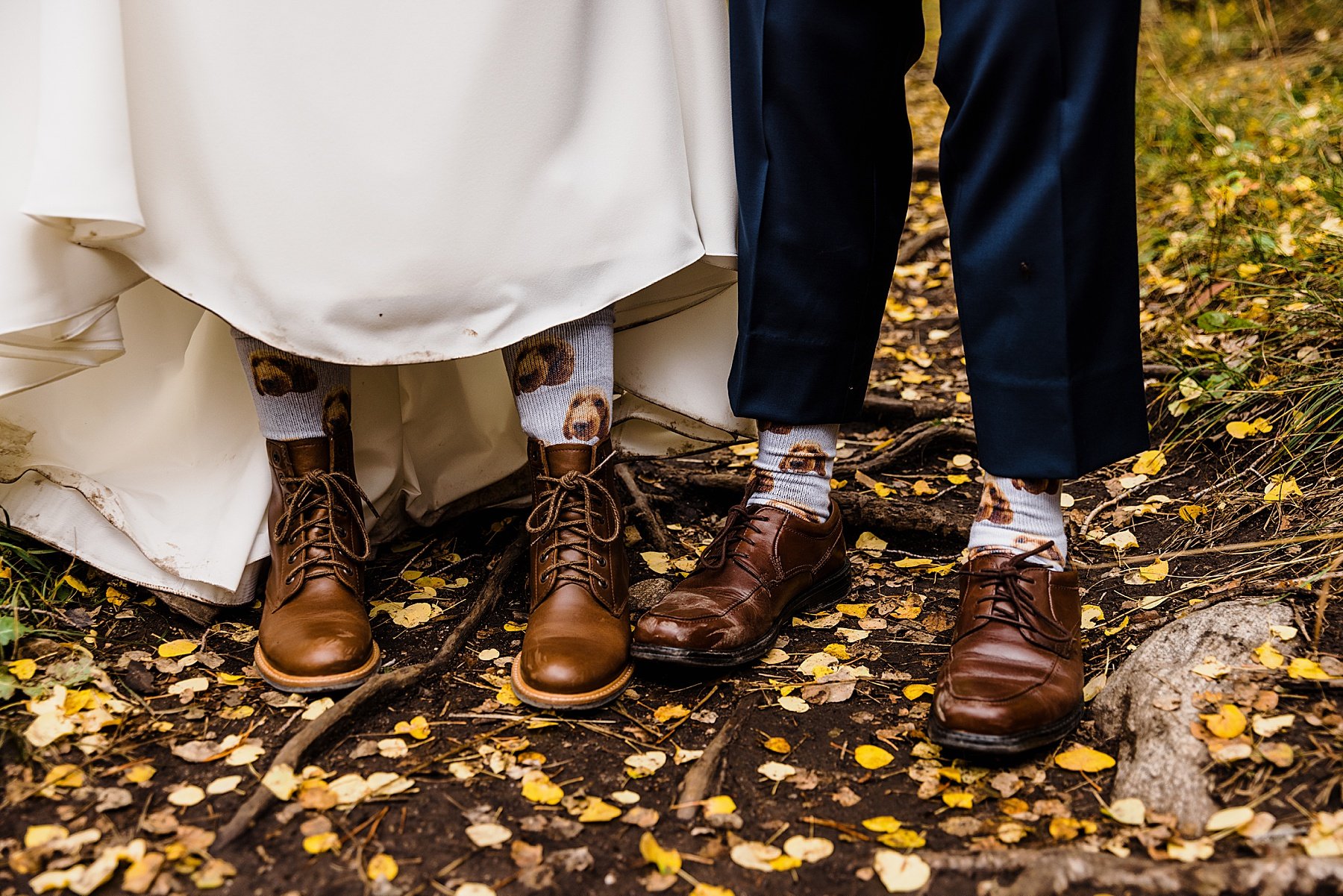 Fall Elopement at Sapphire Point Overlook in Breckenridge, Colorado